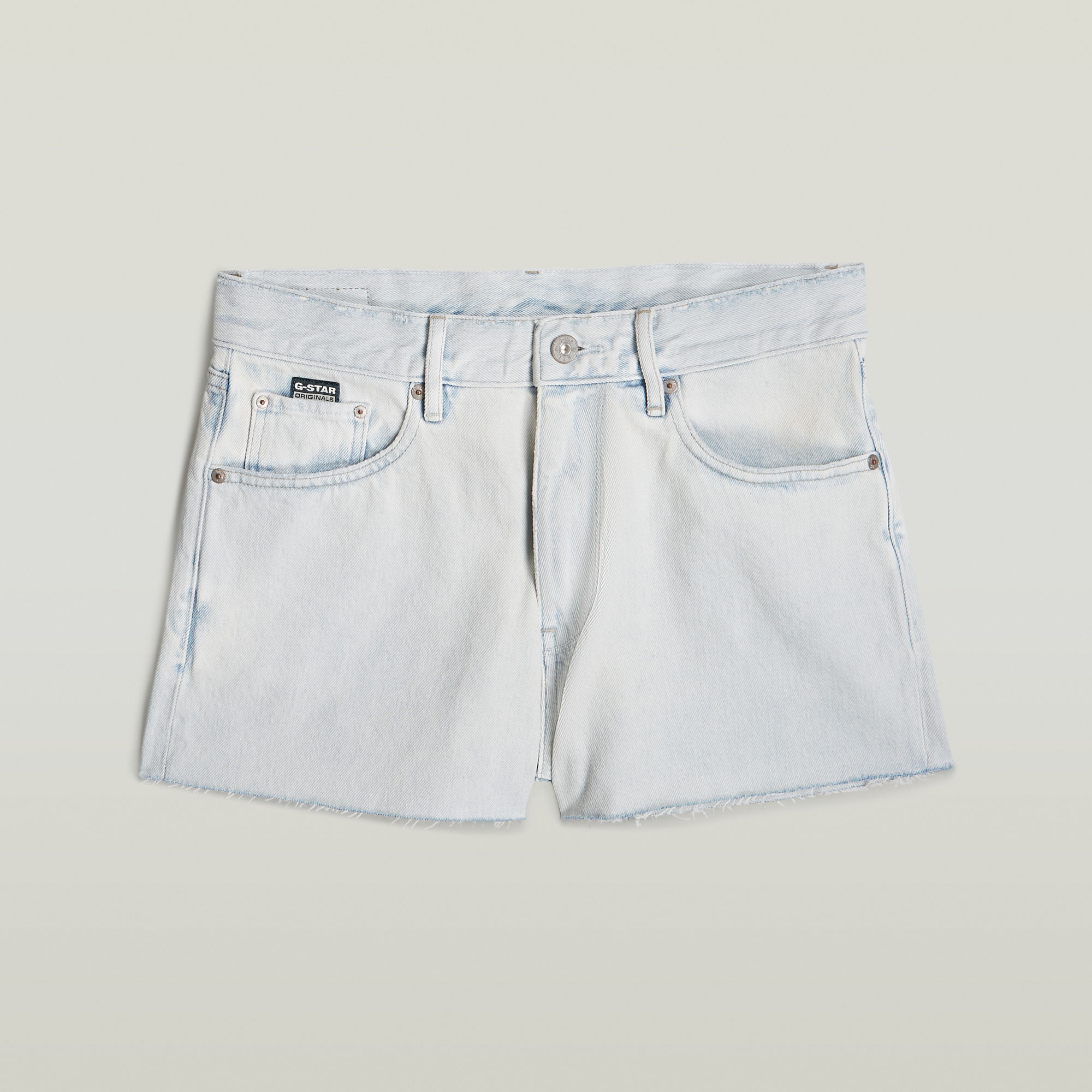 G-Star RAW True Short Raw Edge Lichtblauw Dames