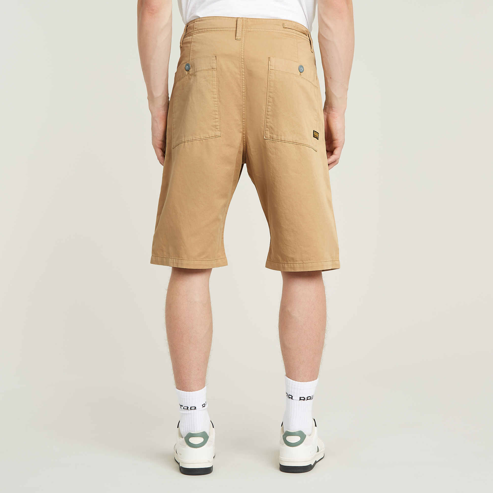 G-Star RAW Pleated Chino Short Bruin Heren