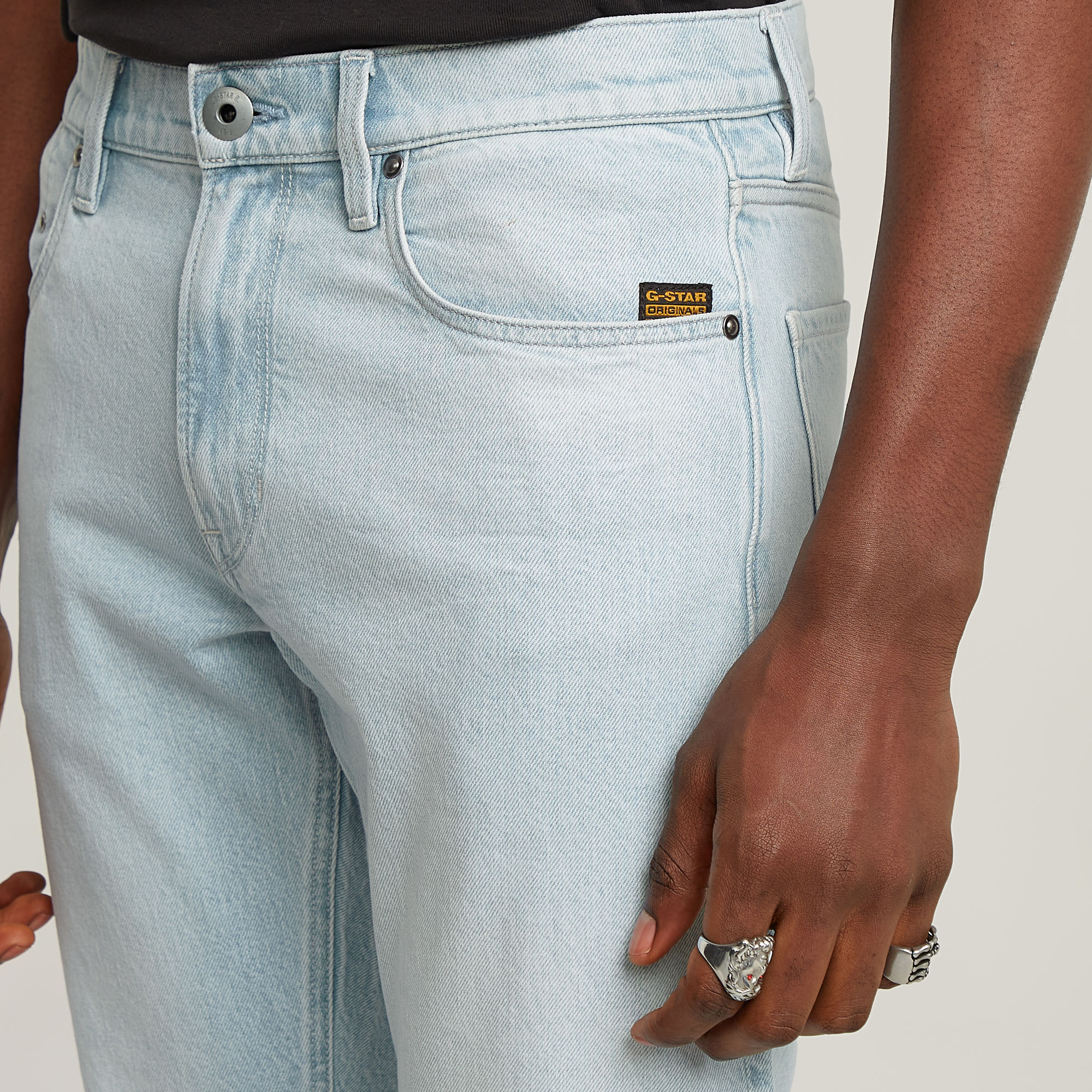 G-Star RAW Mosa Straight Jeans Lichtblauw Heren