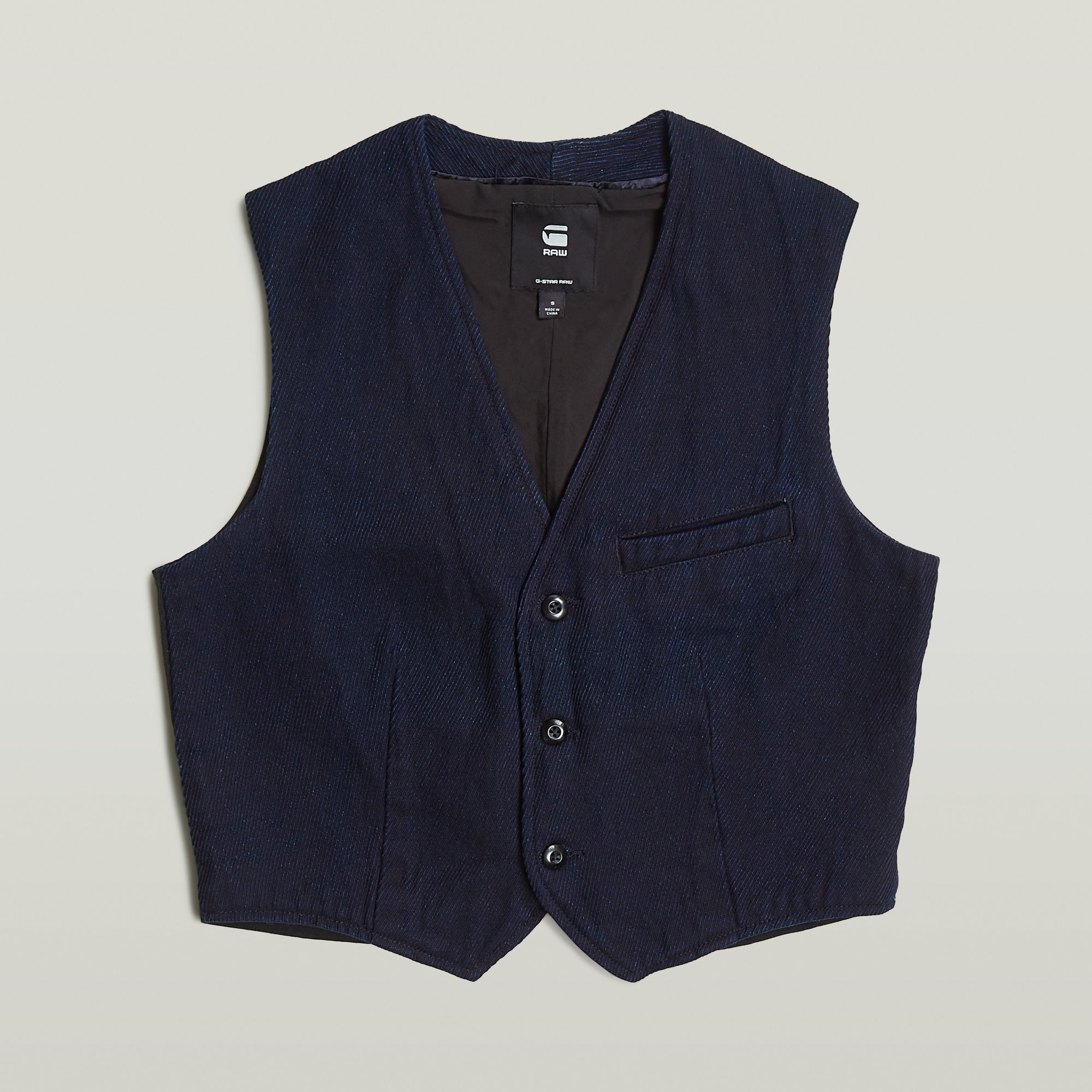 G-Star RAW Denim Gilet Donkerblauw Dames
