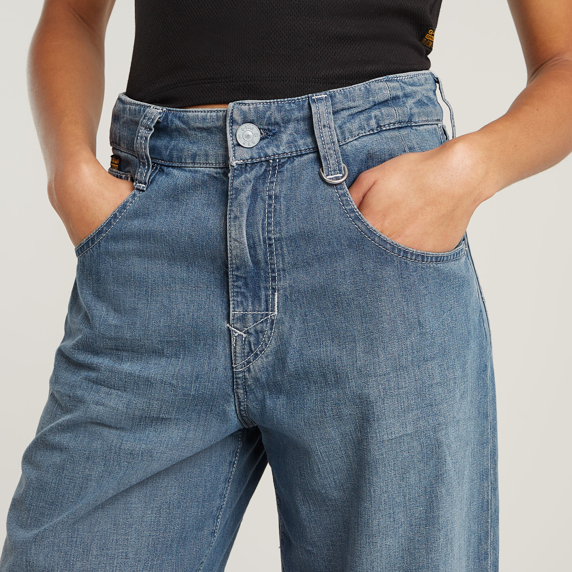 G-Star RAW Skater High Loose Jeans Midden blauw Dames