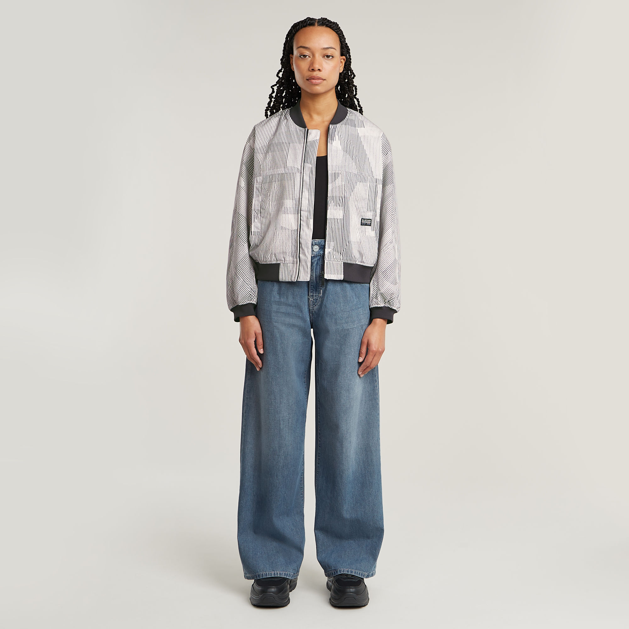G-Star RAW Skater High Loose Jeans Midden blauw Dames