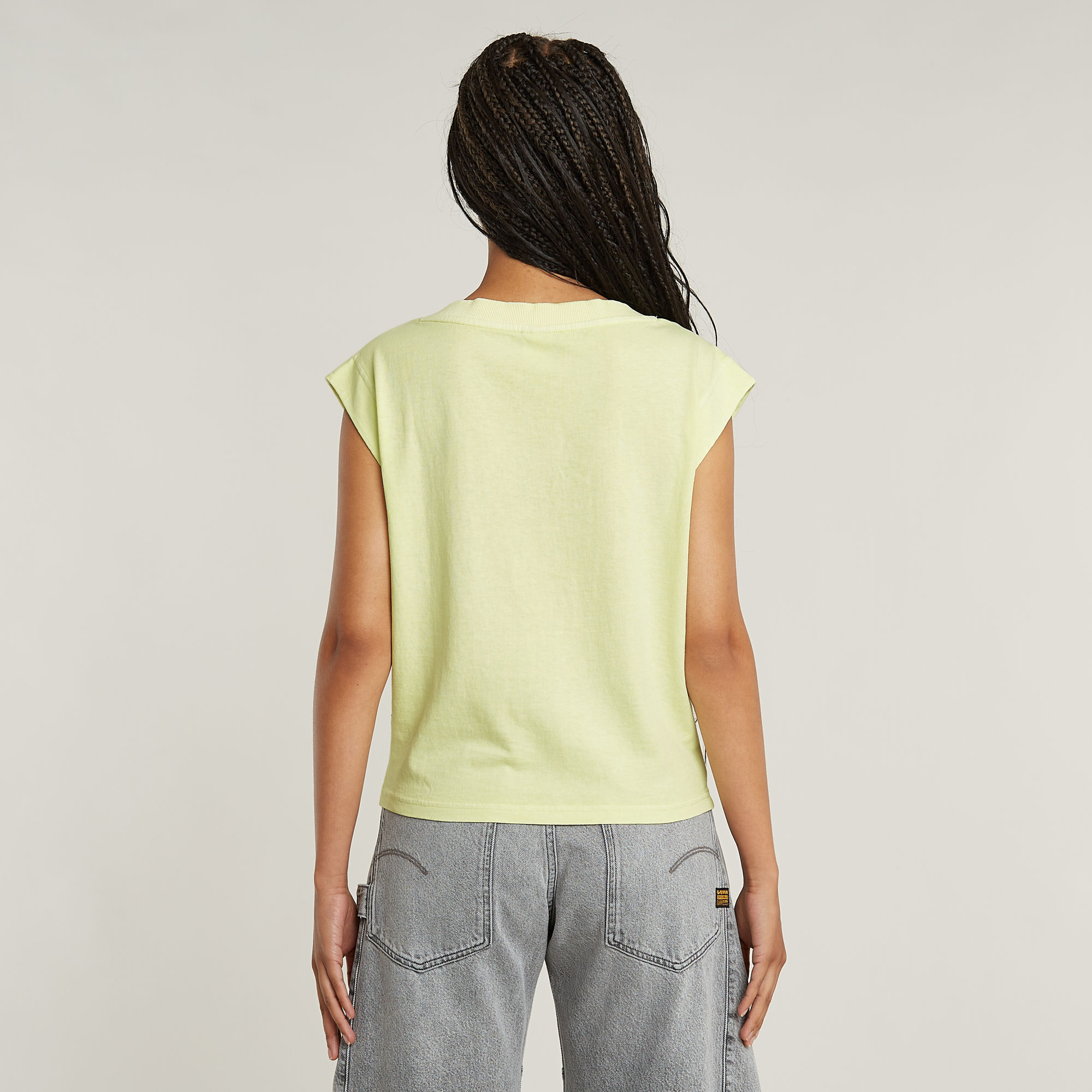 G-Star RAW Mini G-Script Logo T-shirt Groen Dames