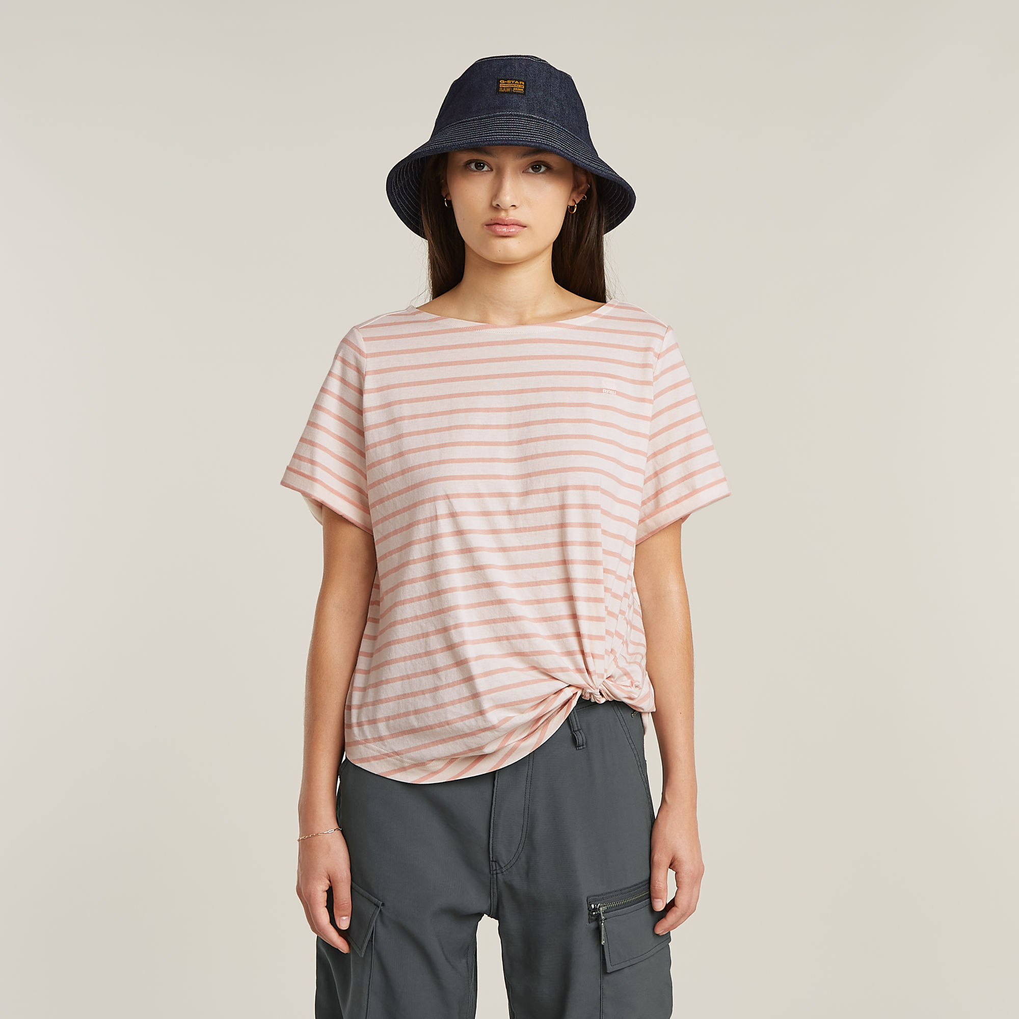 

Striped Knot T-Shirt - Multi color - Women