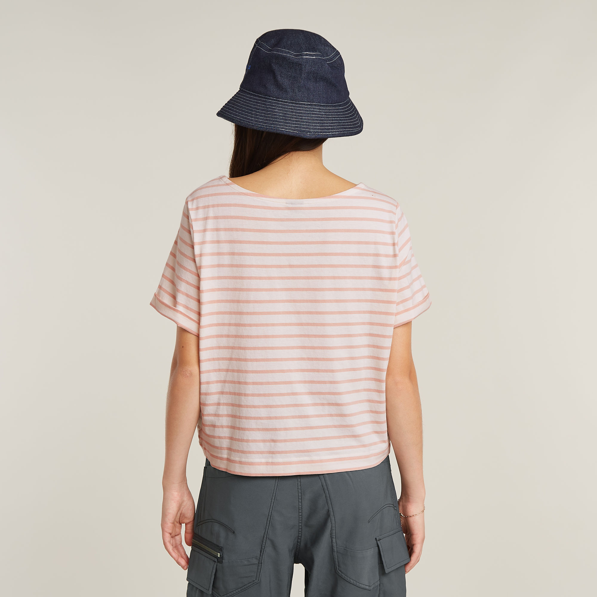 G-Star RAW Striped Knot T-shirt Meerkleurig Dames