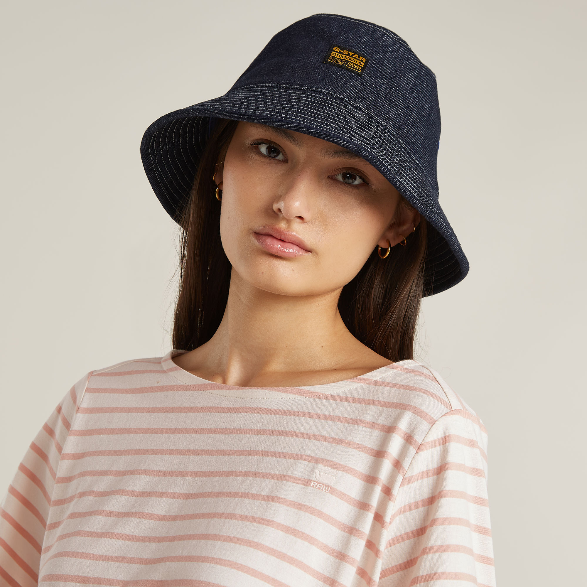 G-Star RAW Striped Knot T-shirt Meerkleurig Dames