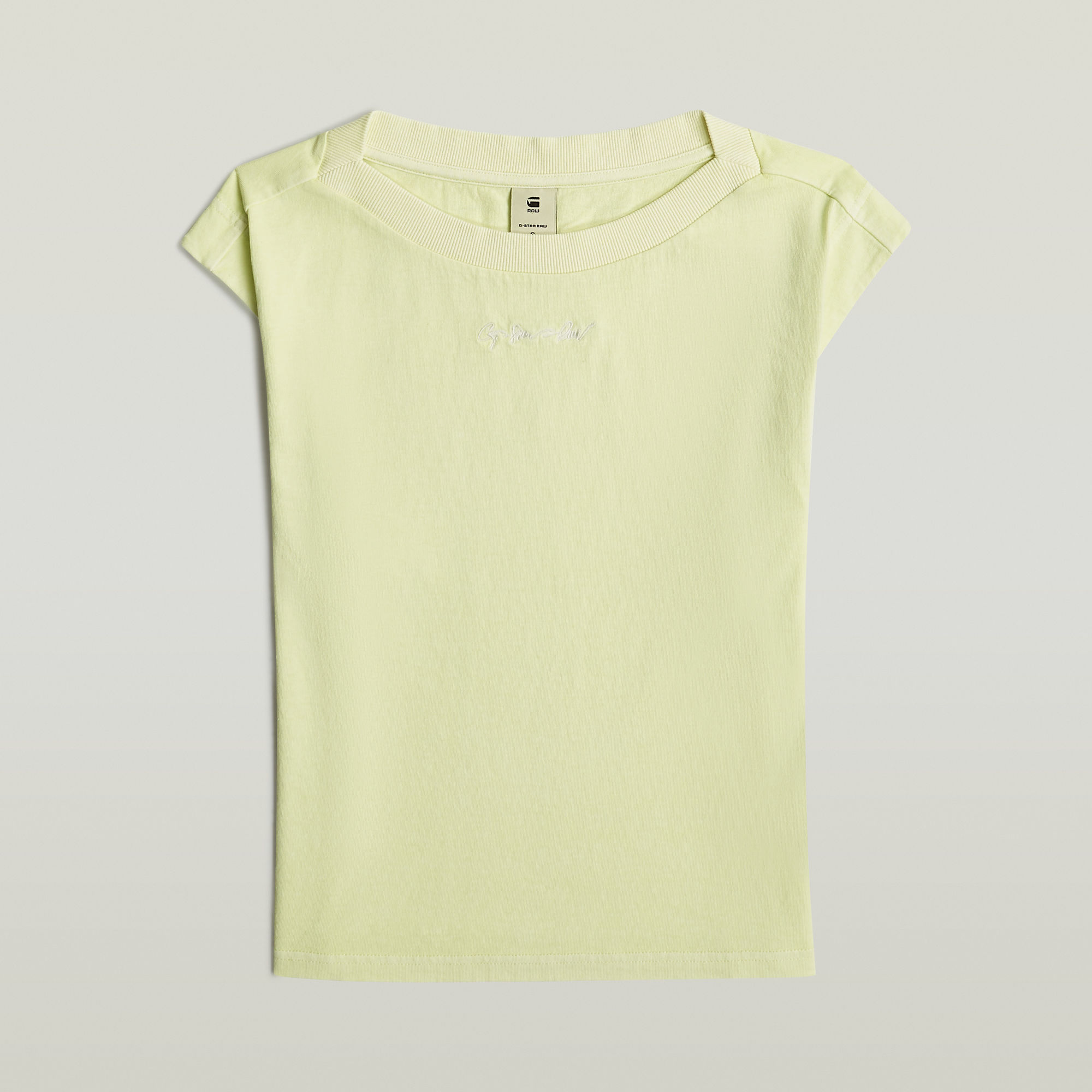 G-Star RAW Mini G-Script Logo T-shirt Groen Dames