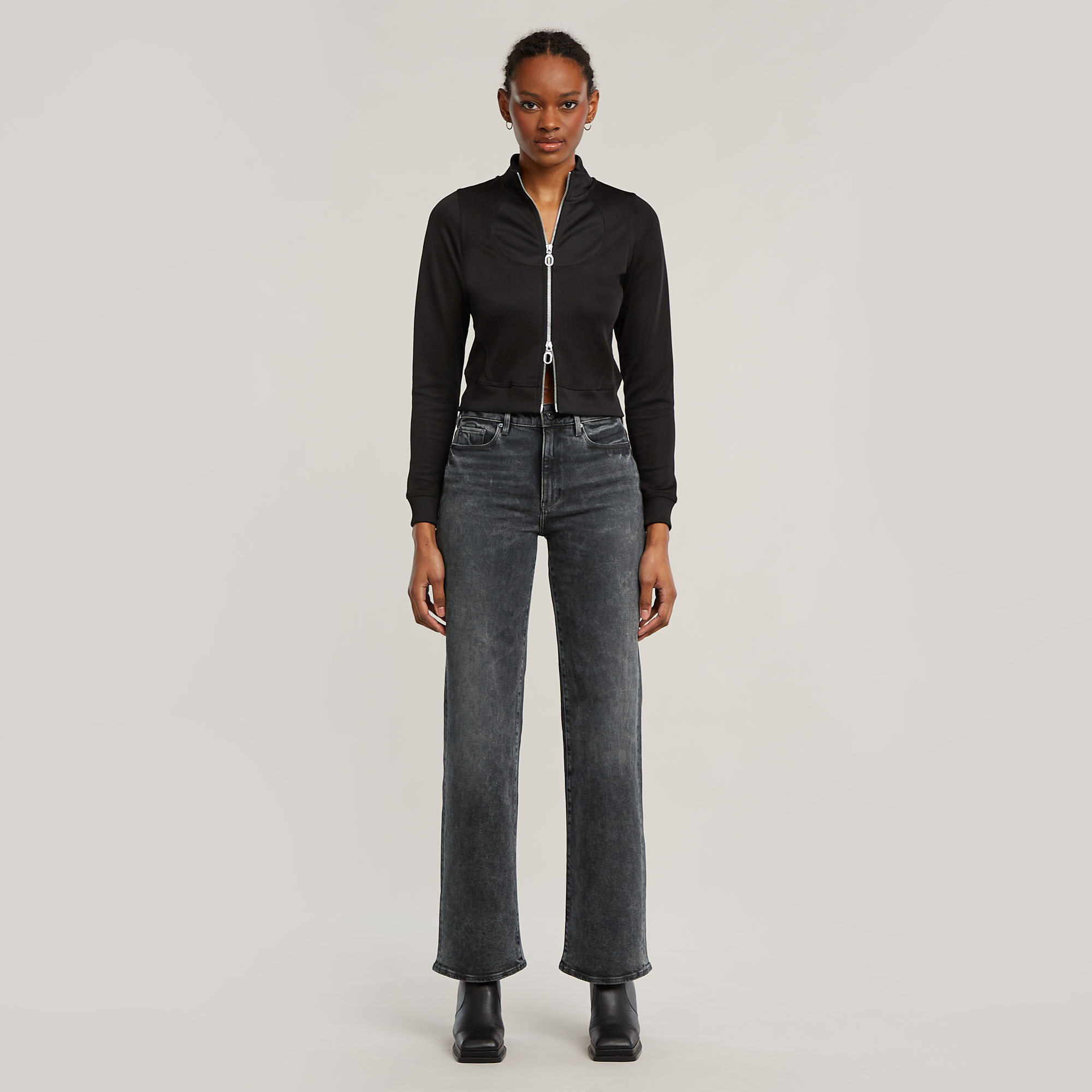 Thumbnail - 3301 Shape Straight Jeans - Schwarz - Damen