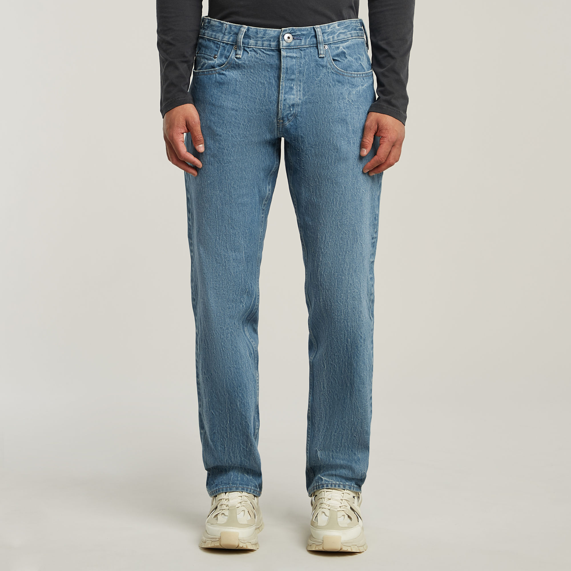 G-Star RAW Dakota Regular Straight Jeans Midden blauw Heren