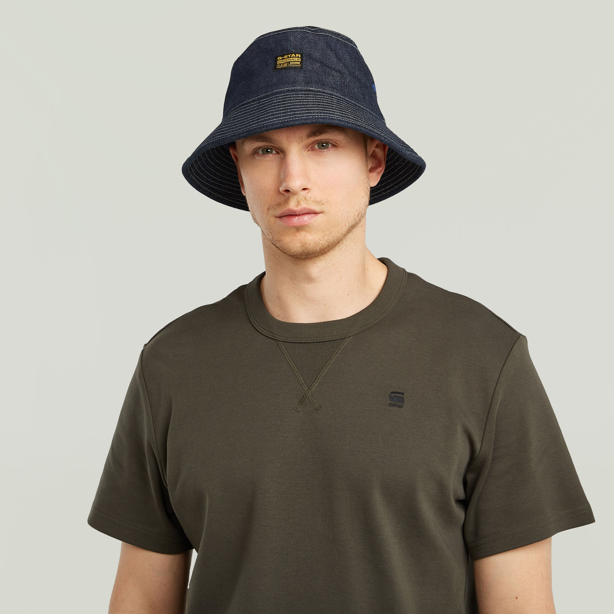 G-Star RAW Originals Bucket Hat Donkerblauw Heren