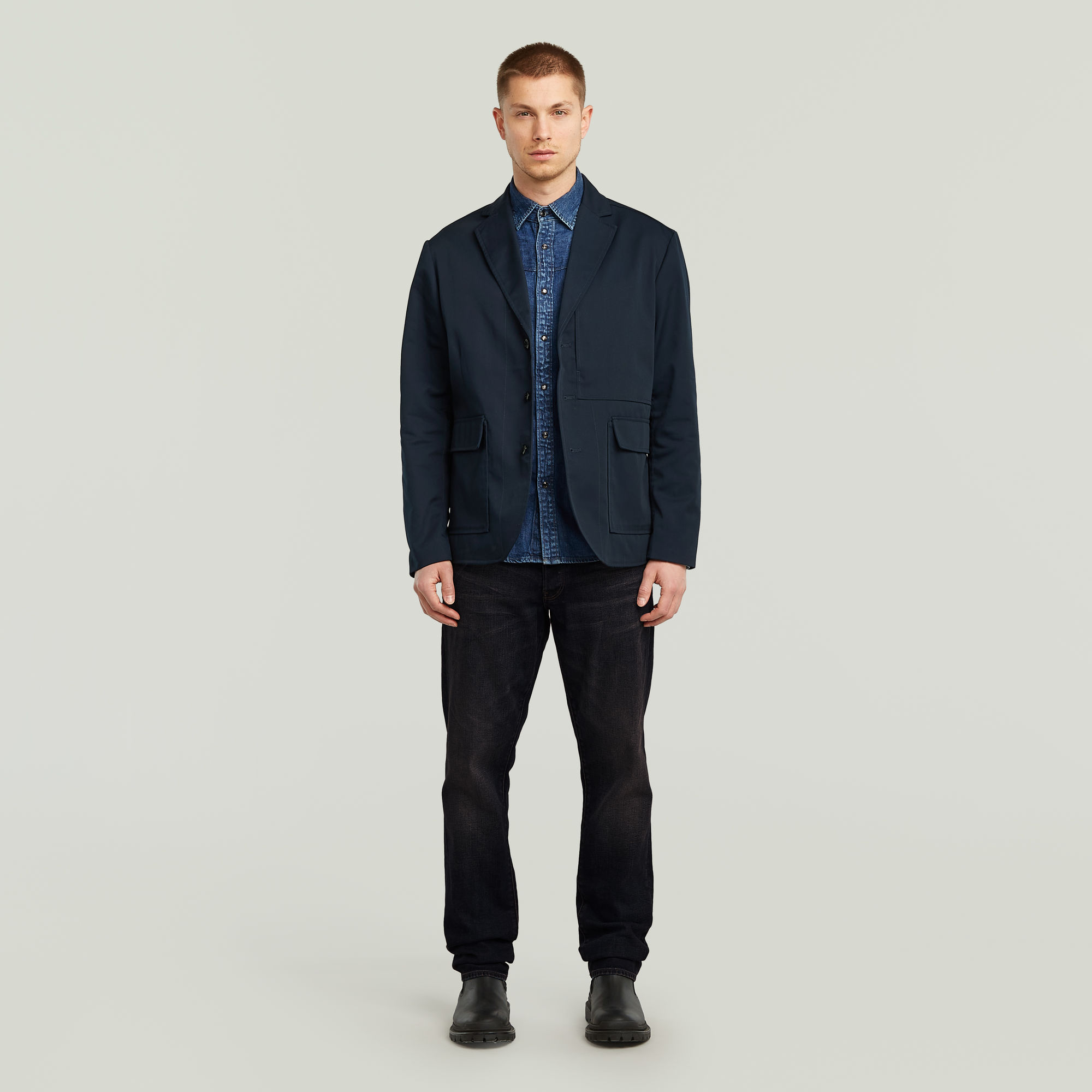 G-Star RAW Chore Casual Blazer Donkerblauw Heren