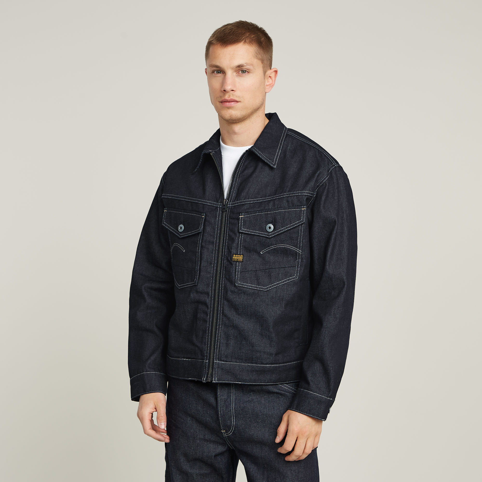 Dakota Zip Jacke - Dunkelblau - Herren