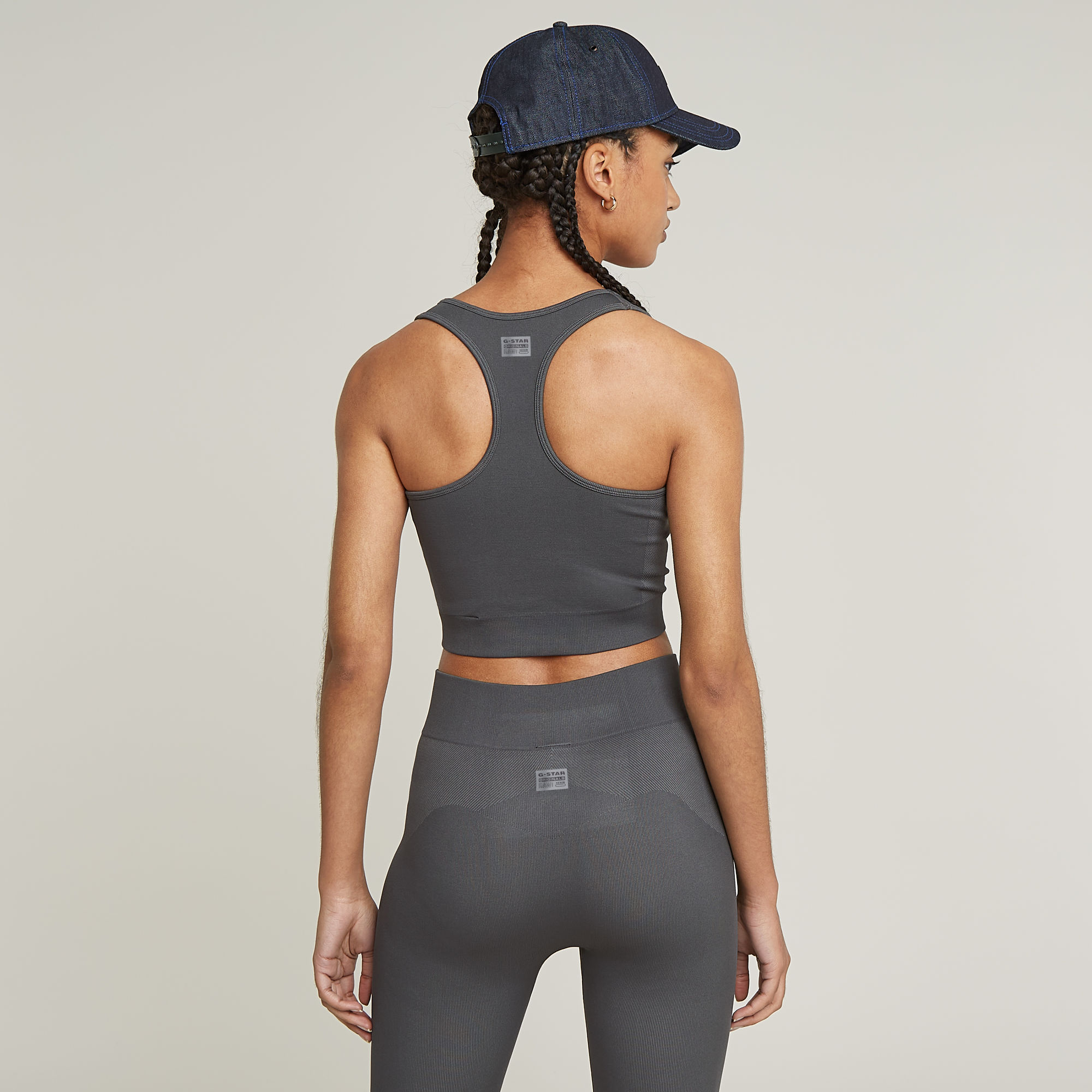 Seamless Racerback Top - Grau - Damen