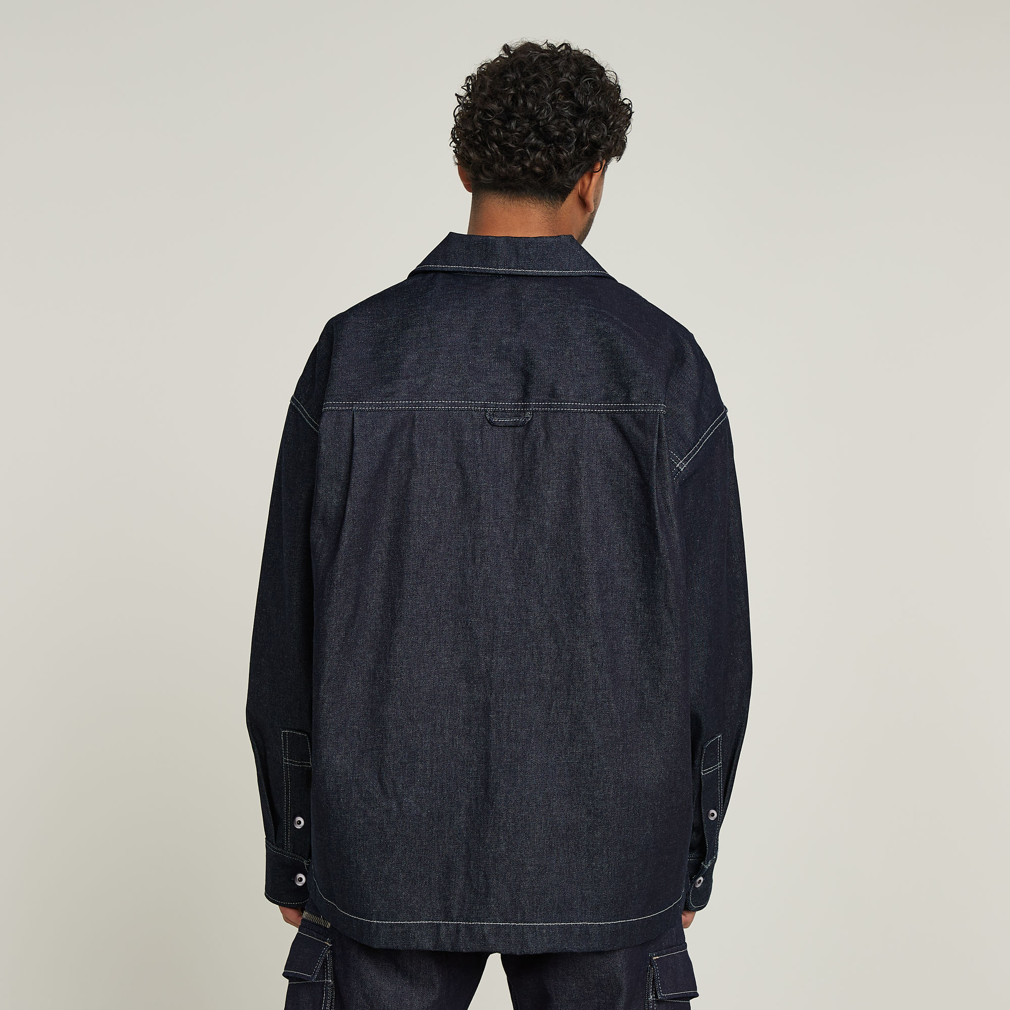 G-Star RAW Boxy Fit Shirt Donkerblauw Heren
