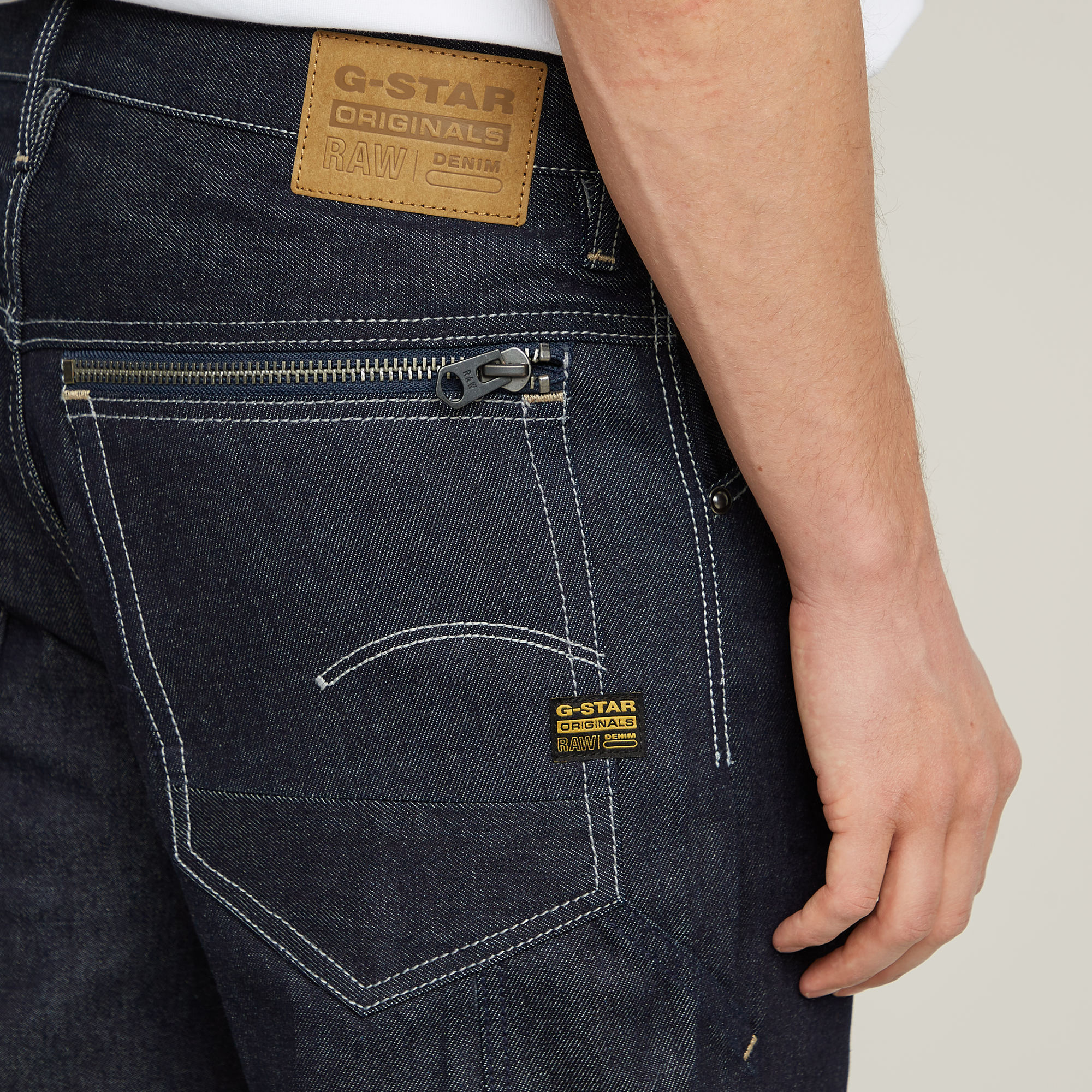G-Star RAW Dakota Logger Regular Straight Jeans Donkerblauw Heren
