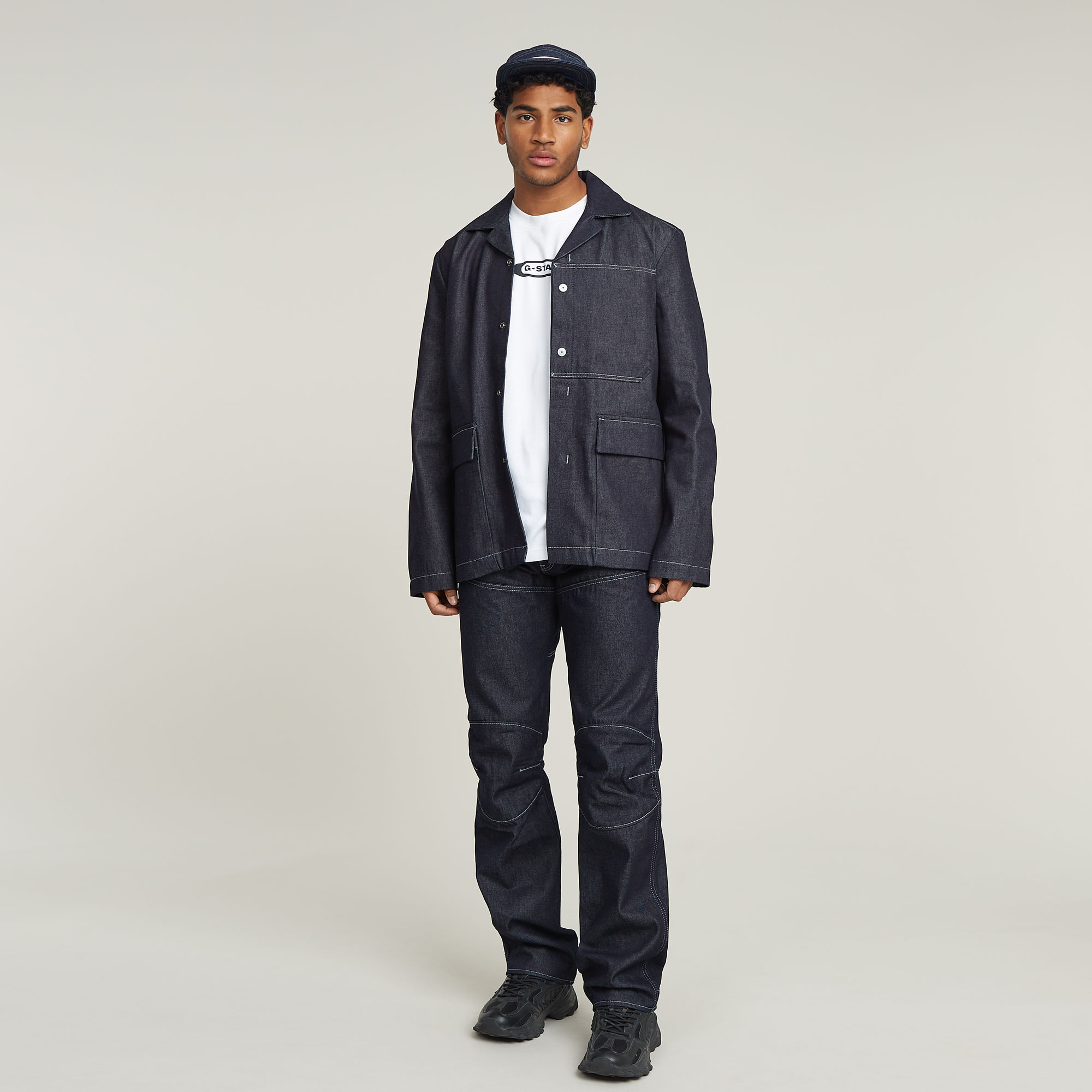 G-Star RAW G-STAR Elwood 3D Regular Jeans Donkerblauw Heren