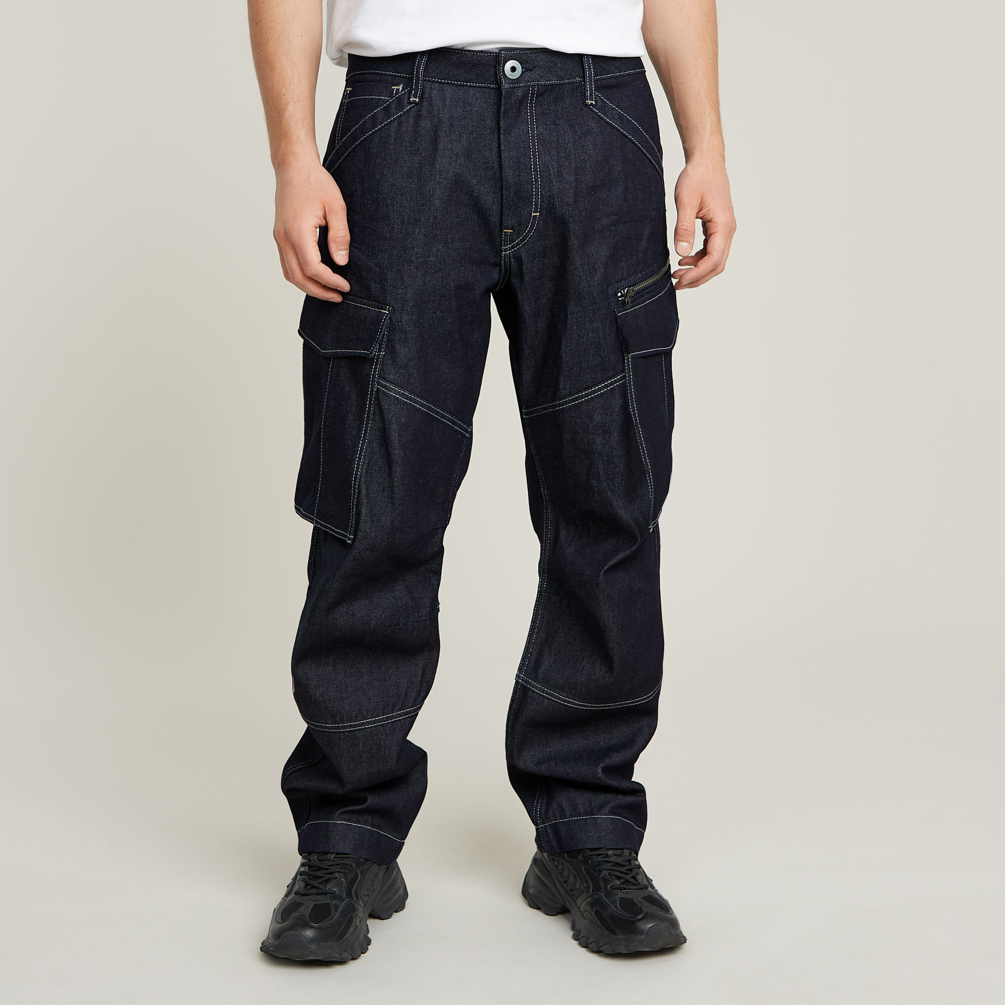 

Rovic 3D Loose Denim Jeans - Dark blue - Men