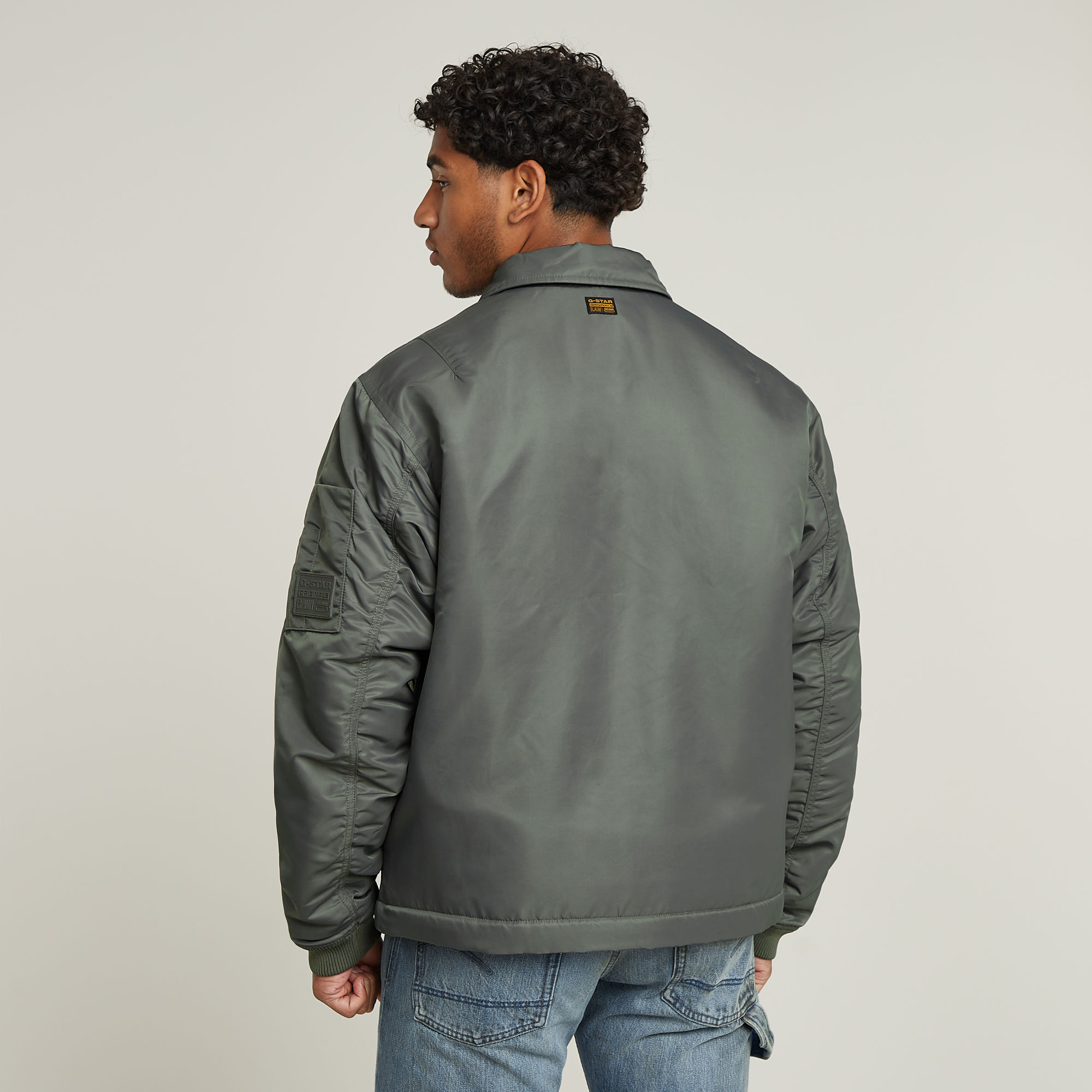 G-Star RAW Lichtgewicht Gewatteerd Bomberjack Grijs Heren