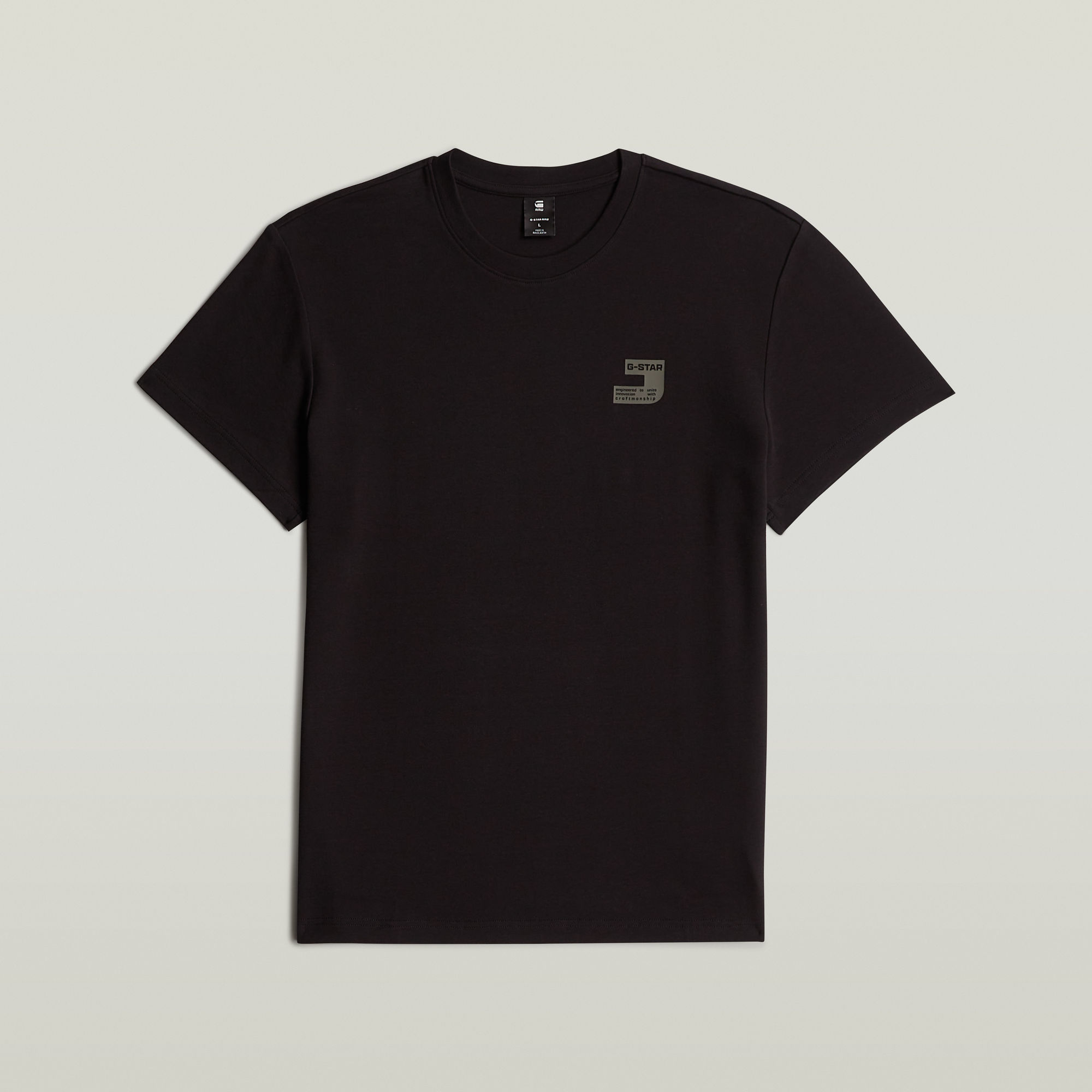 G-Star RAW Chest Logo T-shirt Zwart Heren