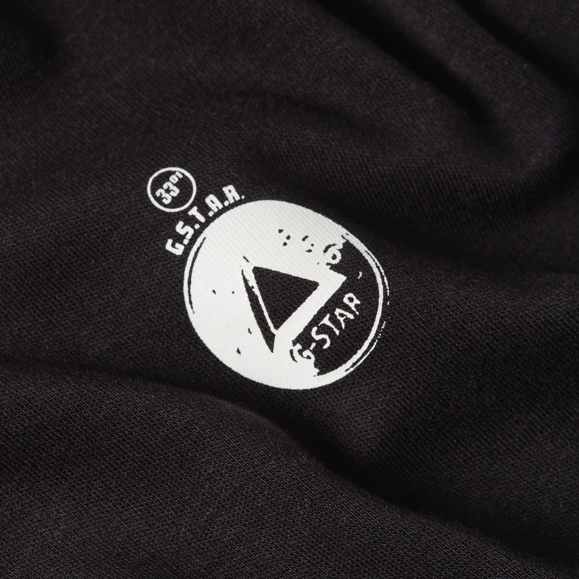 G-Star RAW Trims Back Graphic T-shirt Zwart Heren