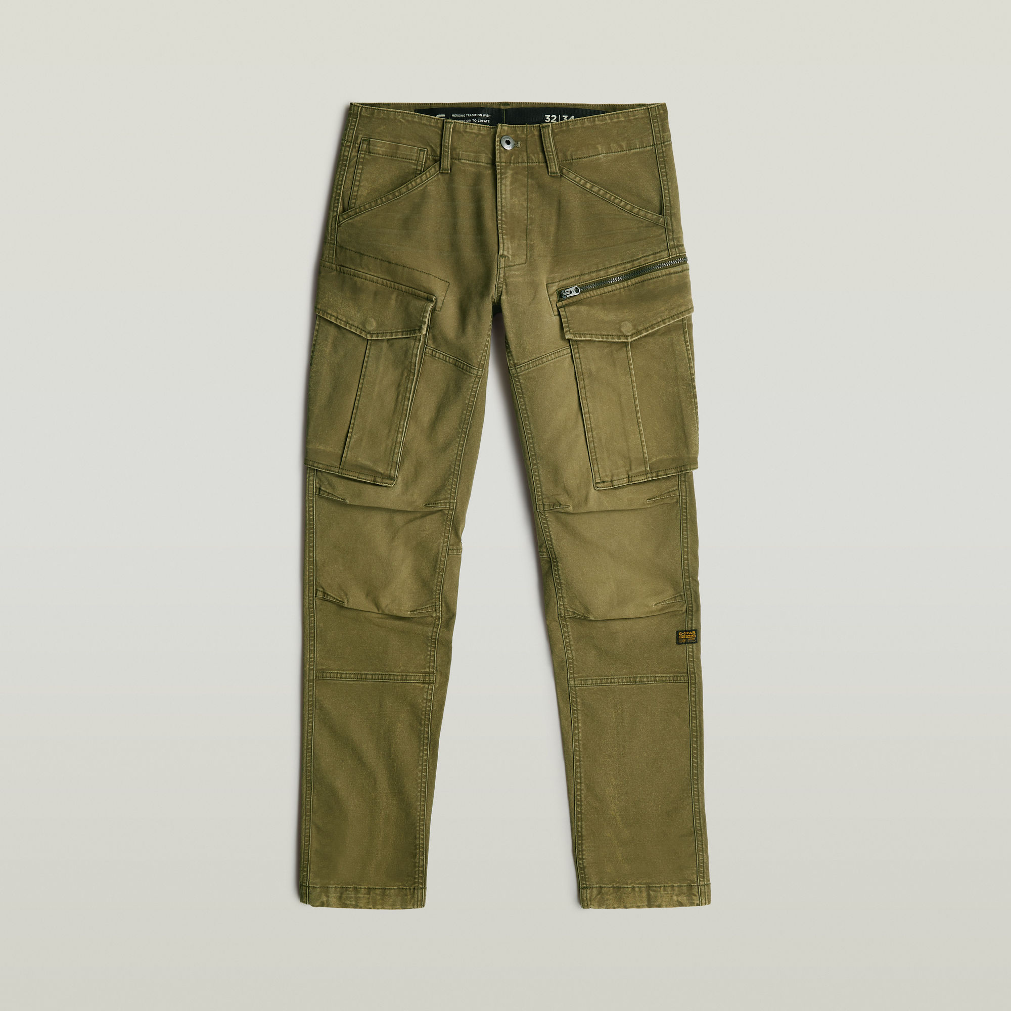 G-Star RAW Rovic Zip 3D Regular Tapered Broek Groen Heren