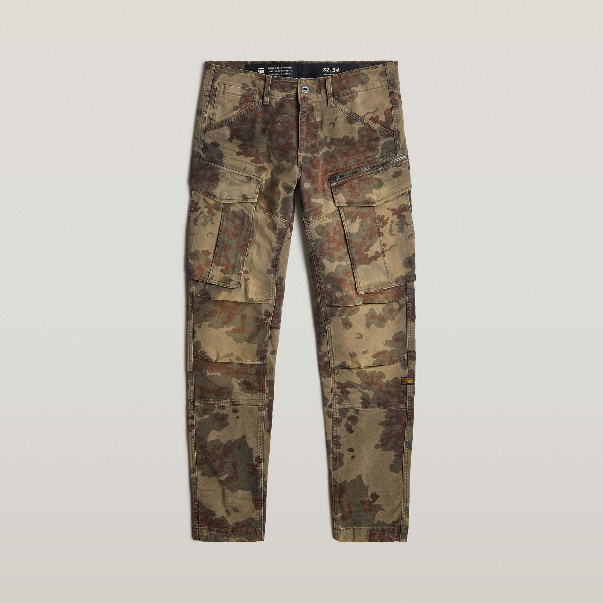 Thumbnail - Rovic Zip 3D Regular Tapered Hose - Mehrfarbig - Herren