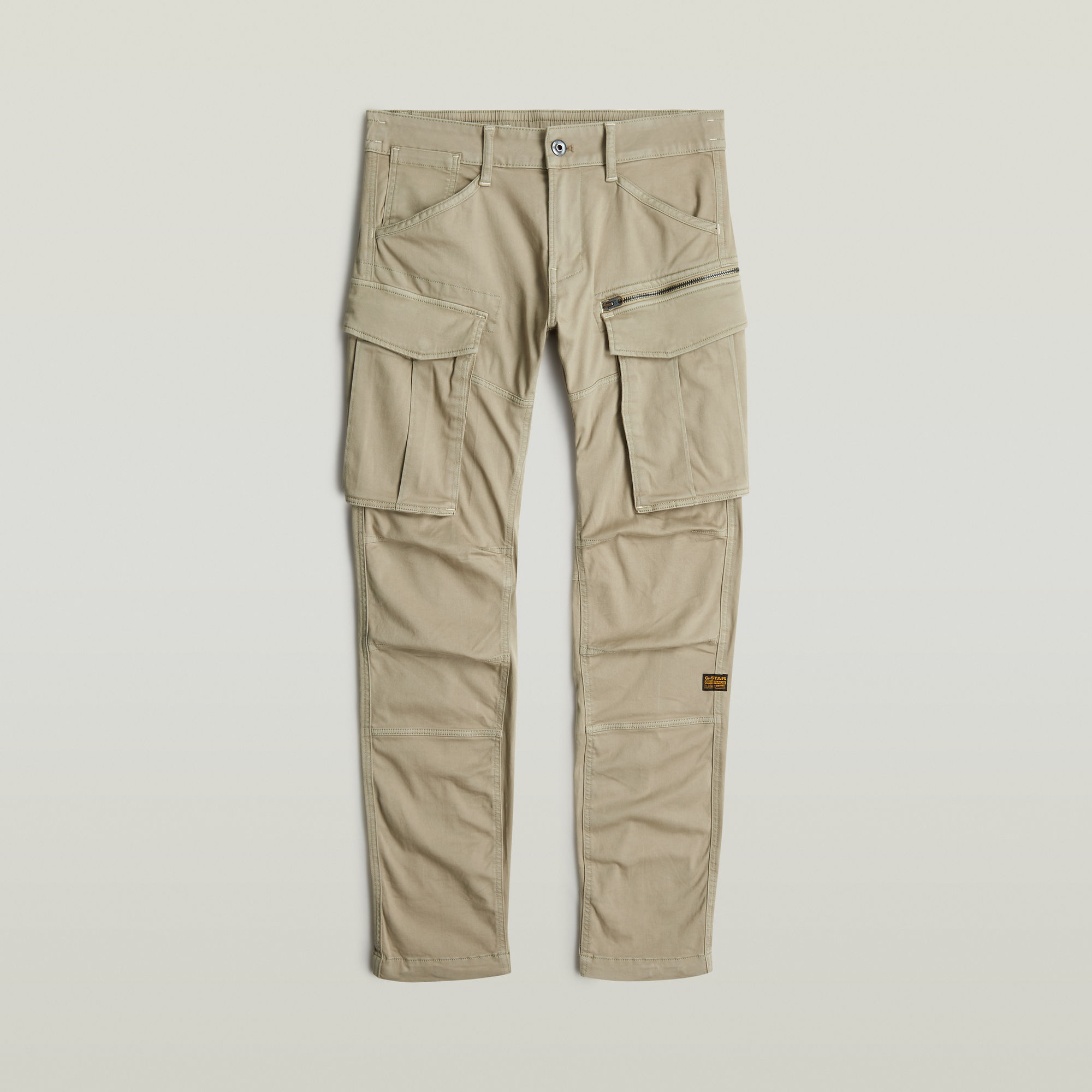 G-Star RAW Rovic Trainer Zip 3D Regular Tapered Beige Heren
