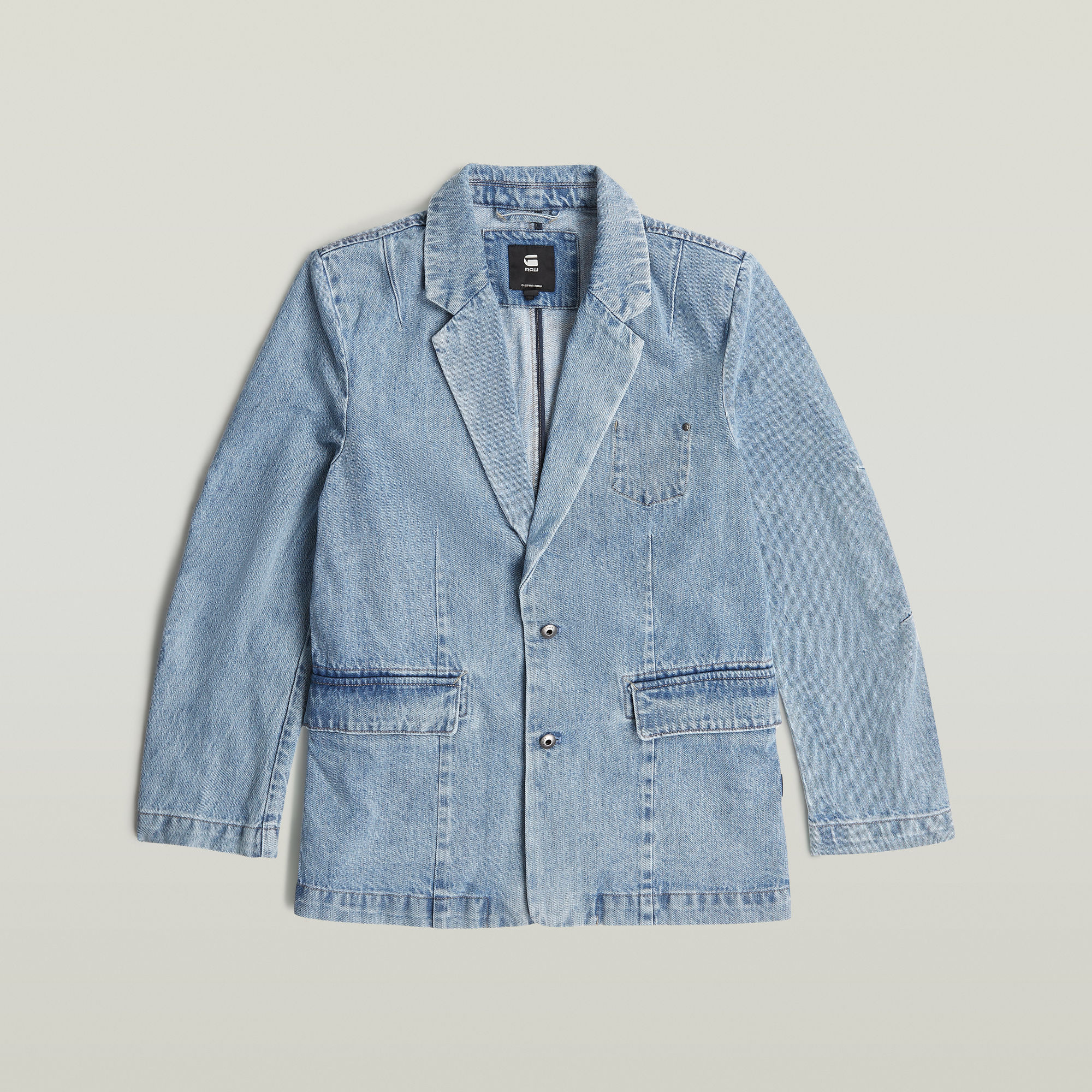 G-Star RAW Oversized Blazer Lichtblauw Dames