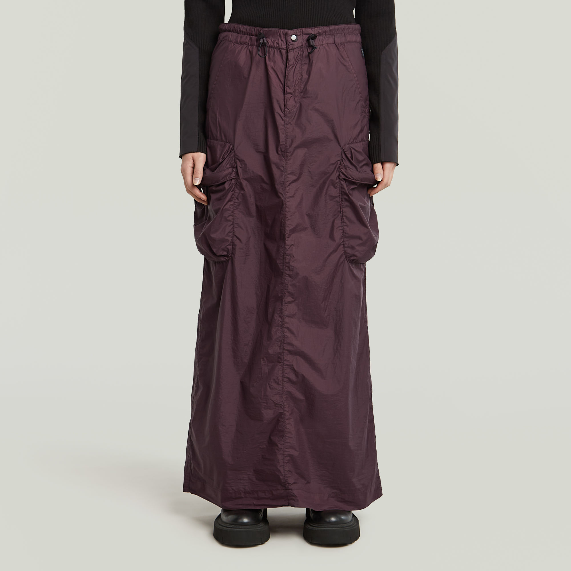 

Cargo Long Skirt - Purple - Women