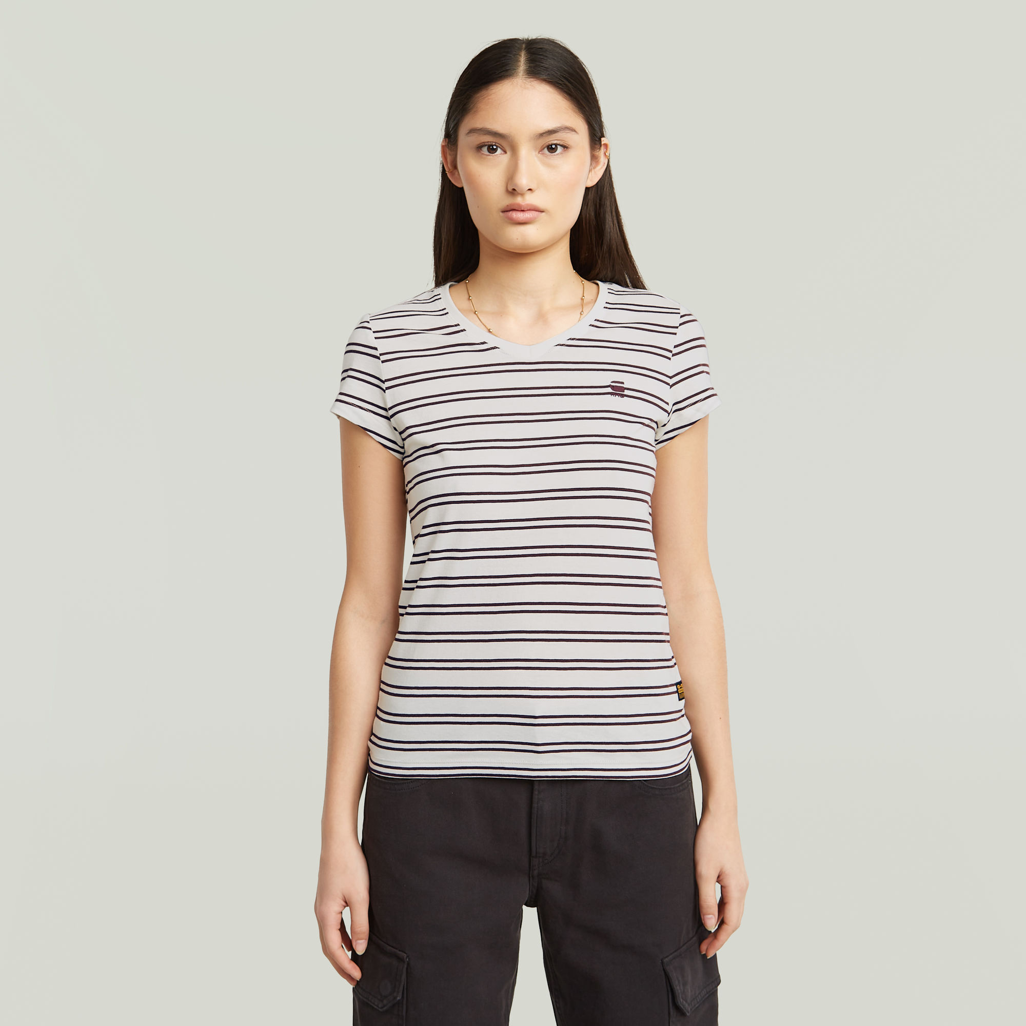 

Stripe Eyben Slim V T-Shirt 2.0 - Multi color - Women