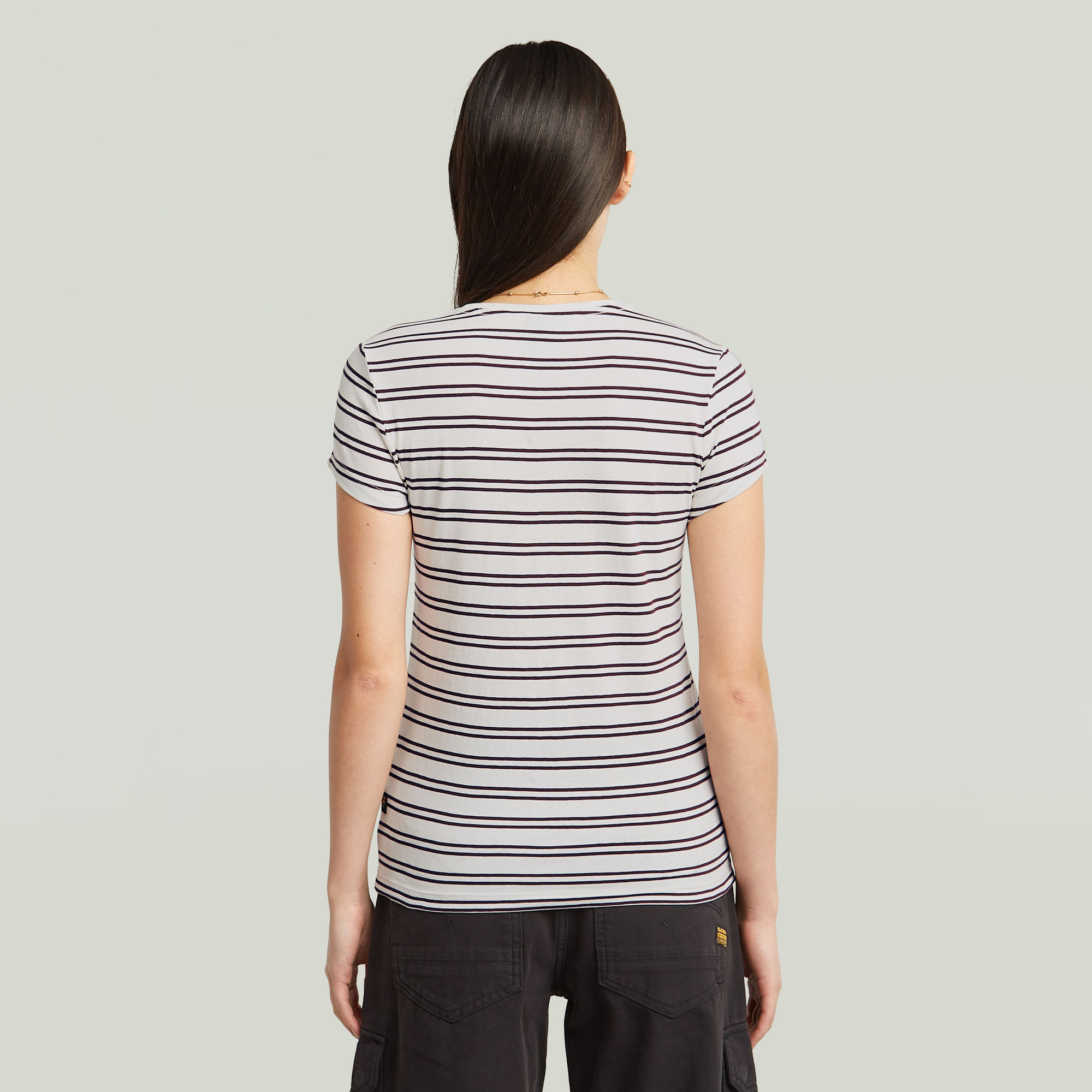 G-Star RAW Stripe Eyben Slim V 2.0 T-shirt Meerkleurig Dames