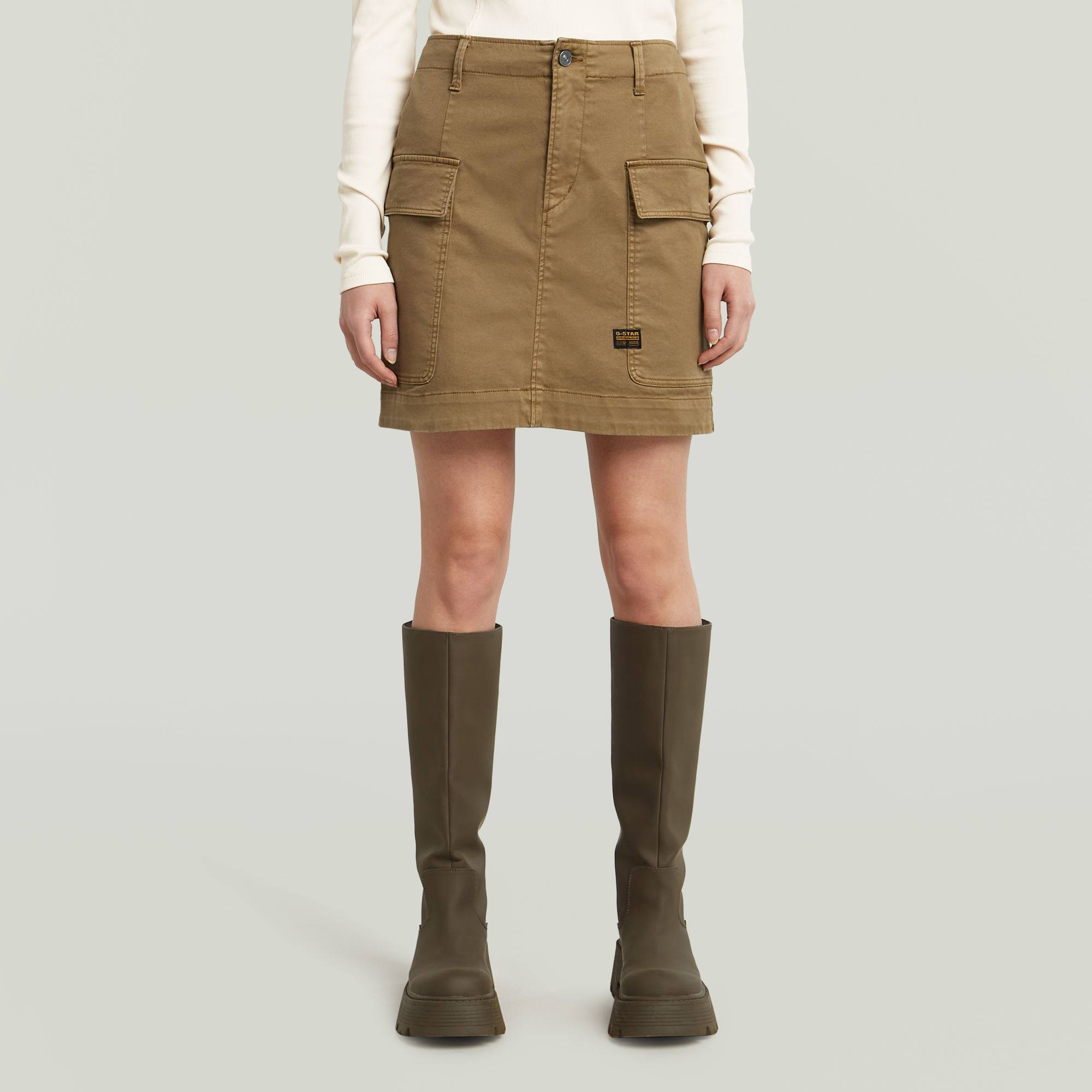 G-Star RAW Short Cargorok - Bruin - Dames