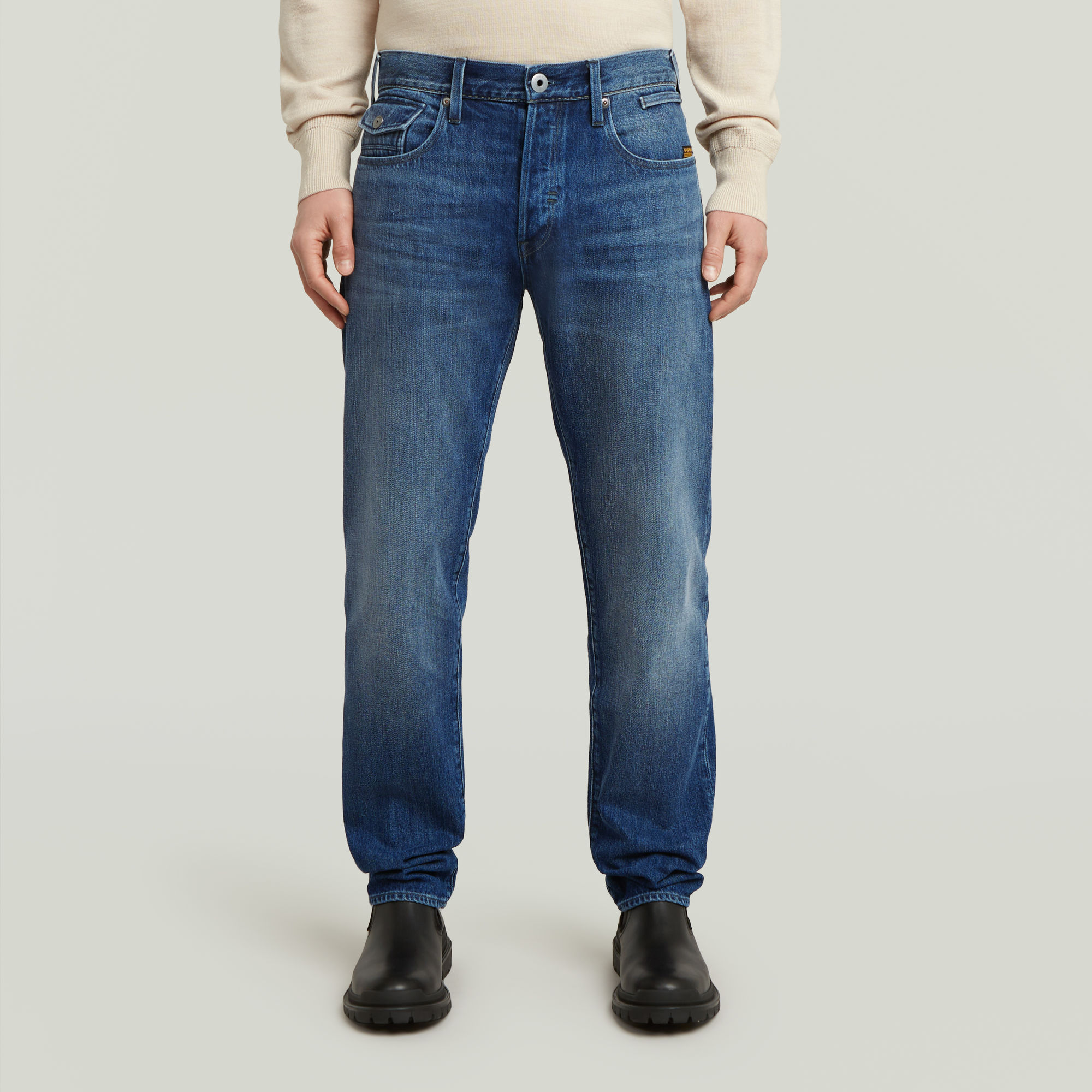 G-Star RAW Morry FWD Regular Tapered Jeans Donkerblauw Heren