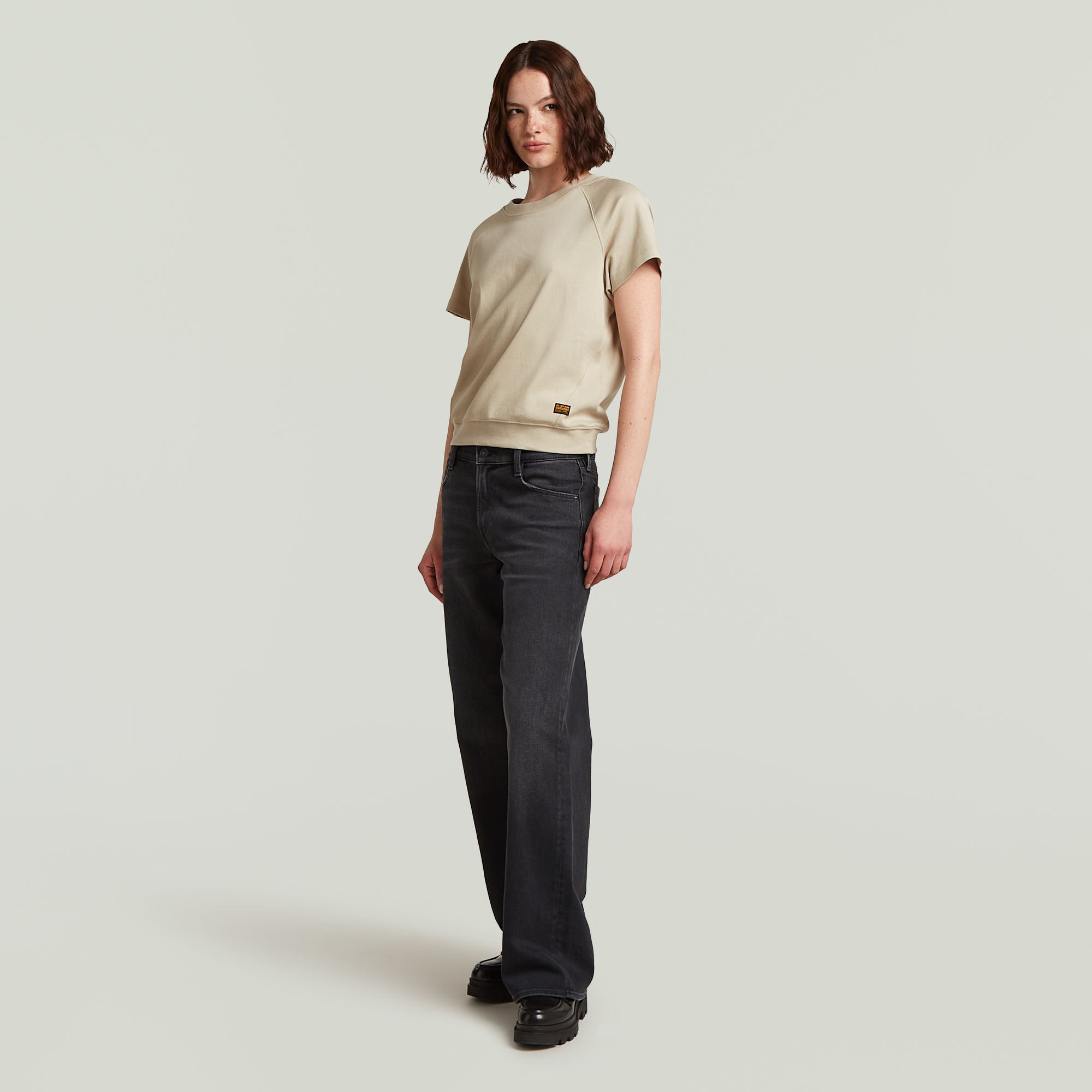 G-Star RAW Raglan Top Beige Dames