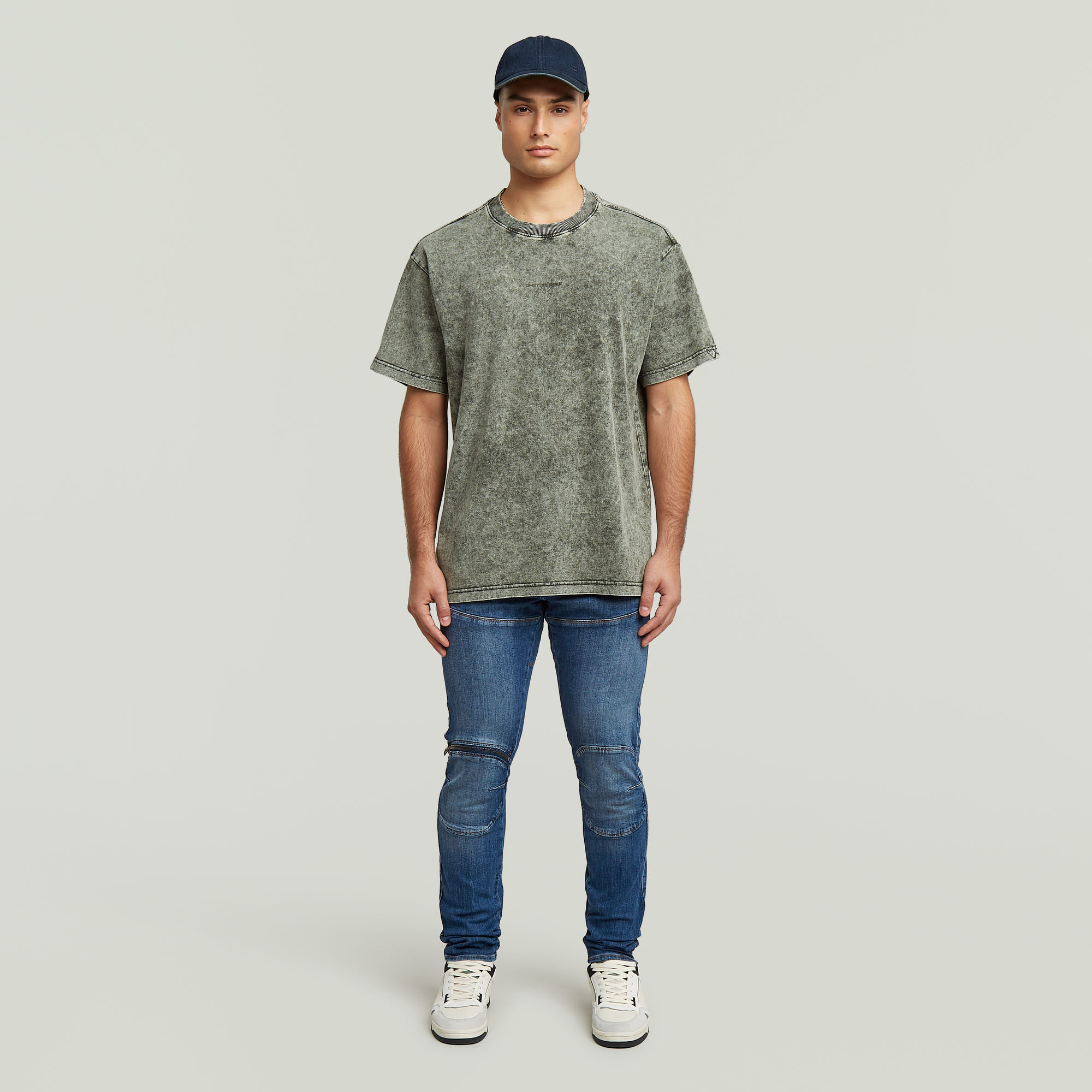 G-Star RAW Washed Loose T-Shirt Grijs Heren