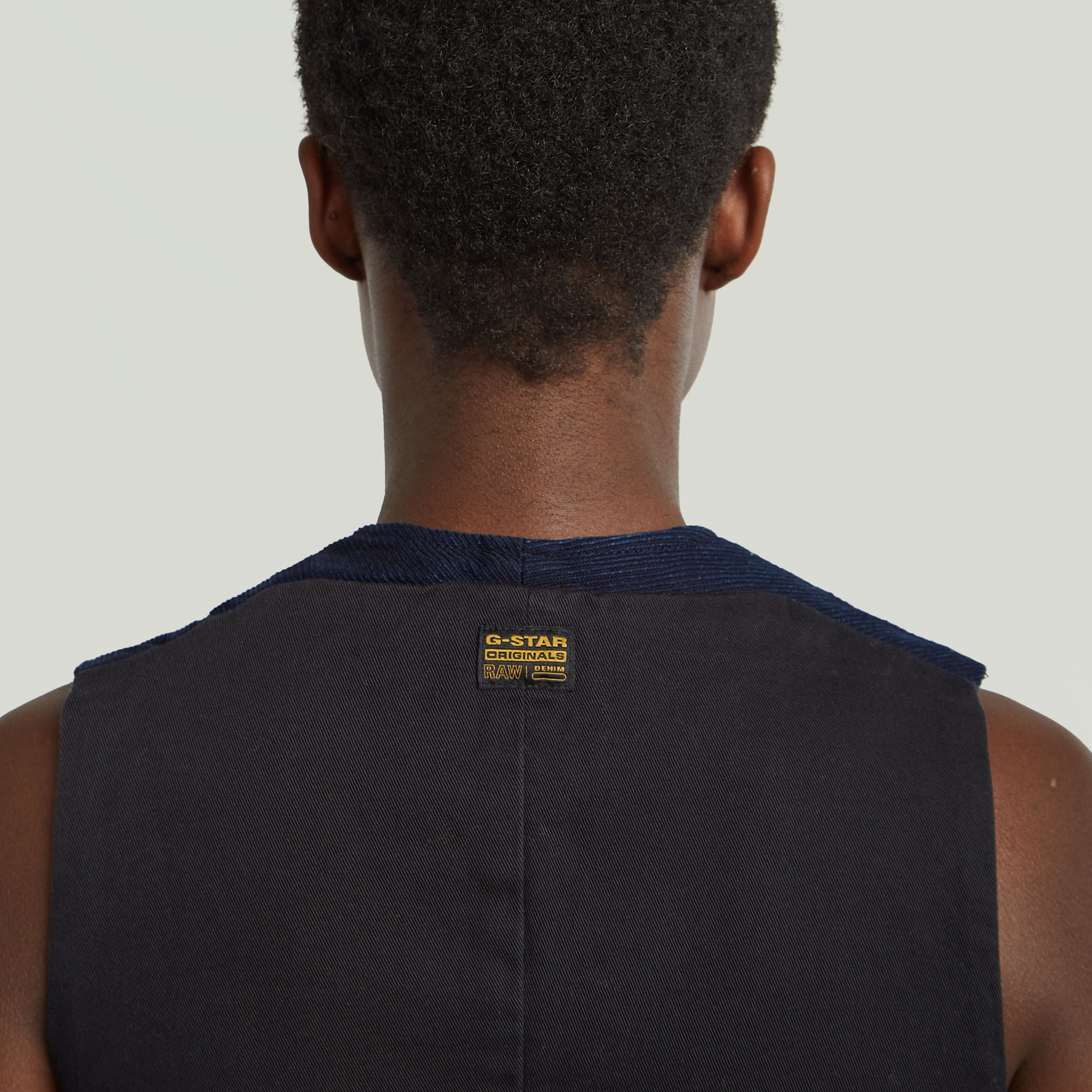 G-Star RAW Denim Gilet Donkerblauw Dames
