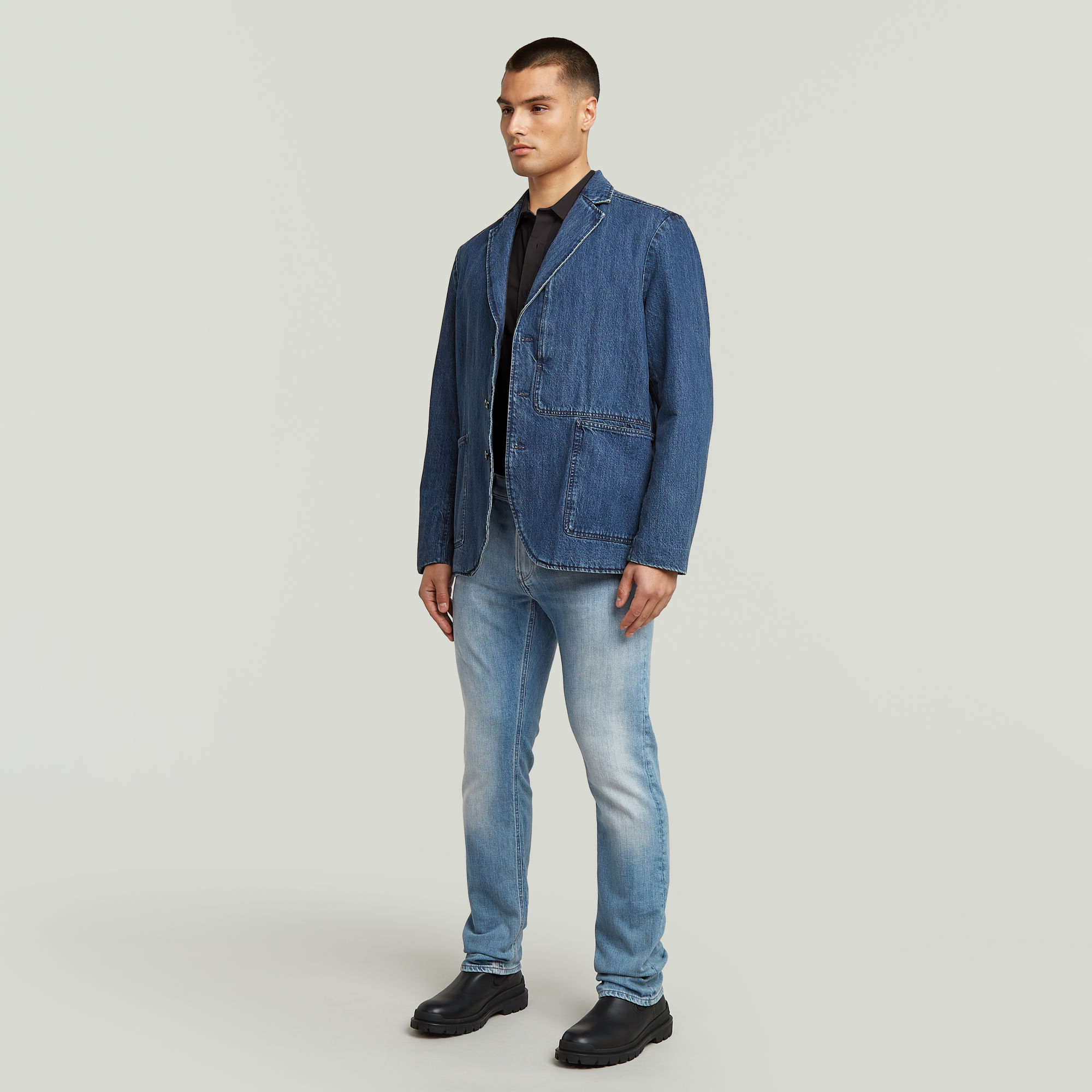 G-Star RAW Chore Casual Denim Blazer Donkerblauw Heren