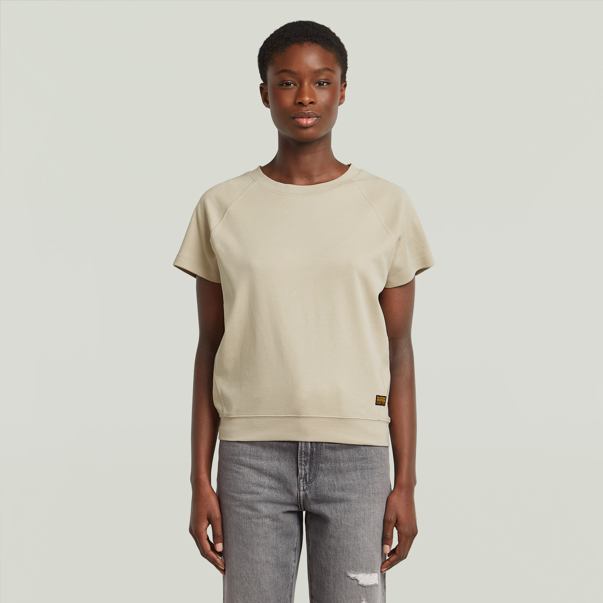 Raglan Top - Beige - Damen