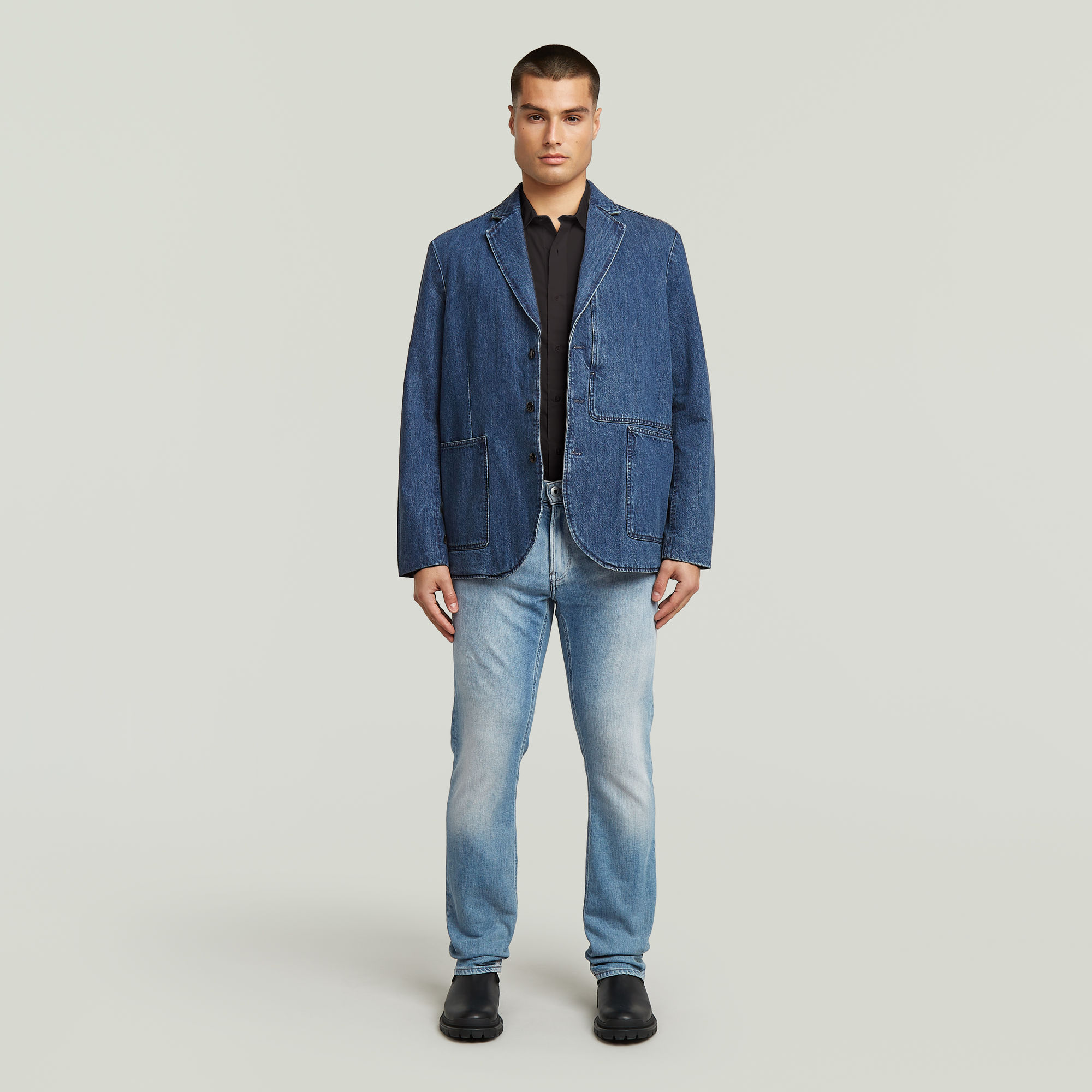 G-Star RAW Chore Casual Denim Blazer Donkerblauw Heren
