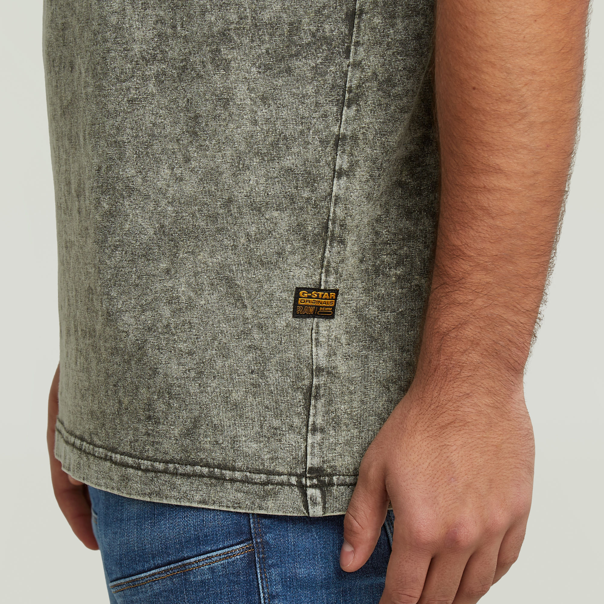 G-Star RAW Washed Loose T-Shirt Grijs Heren