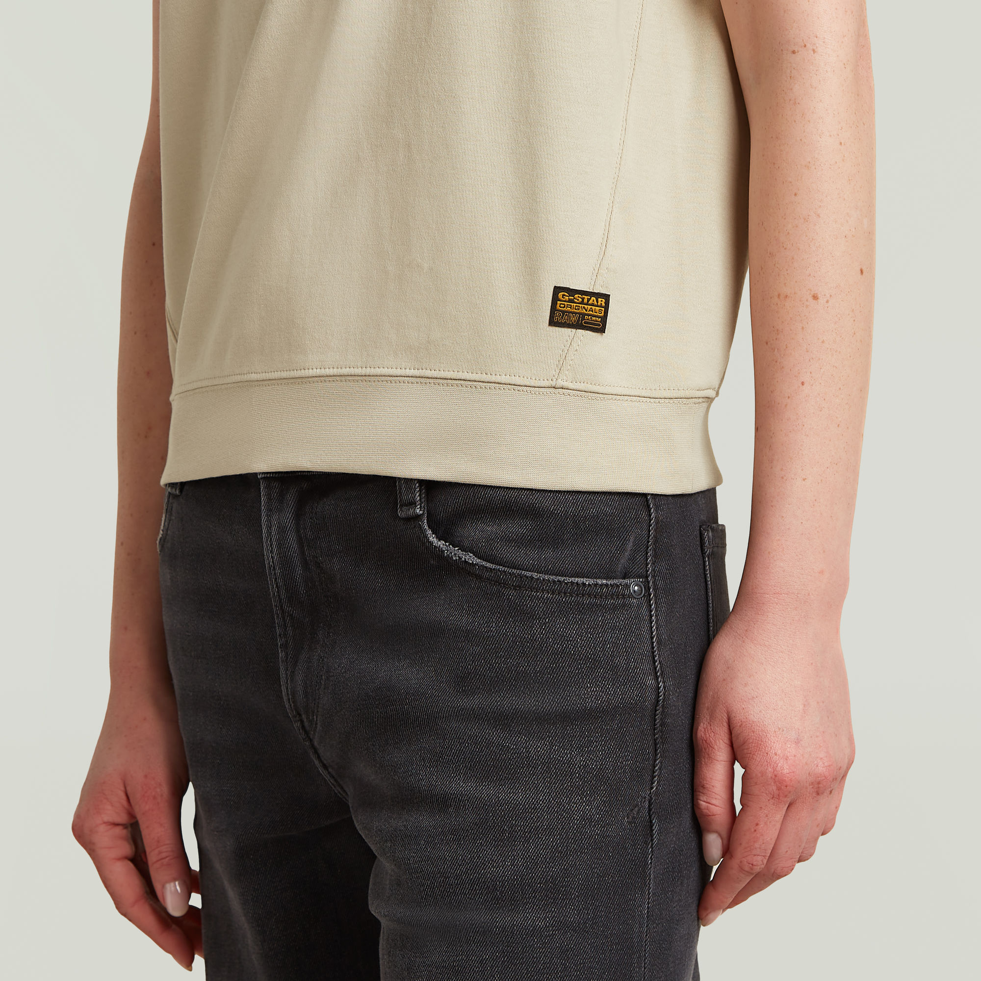 G-Star RAW Raglan Top Beige Dames