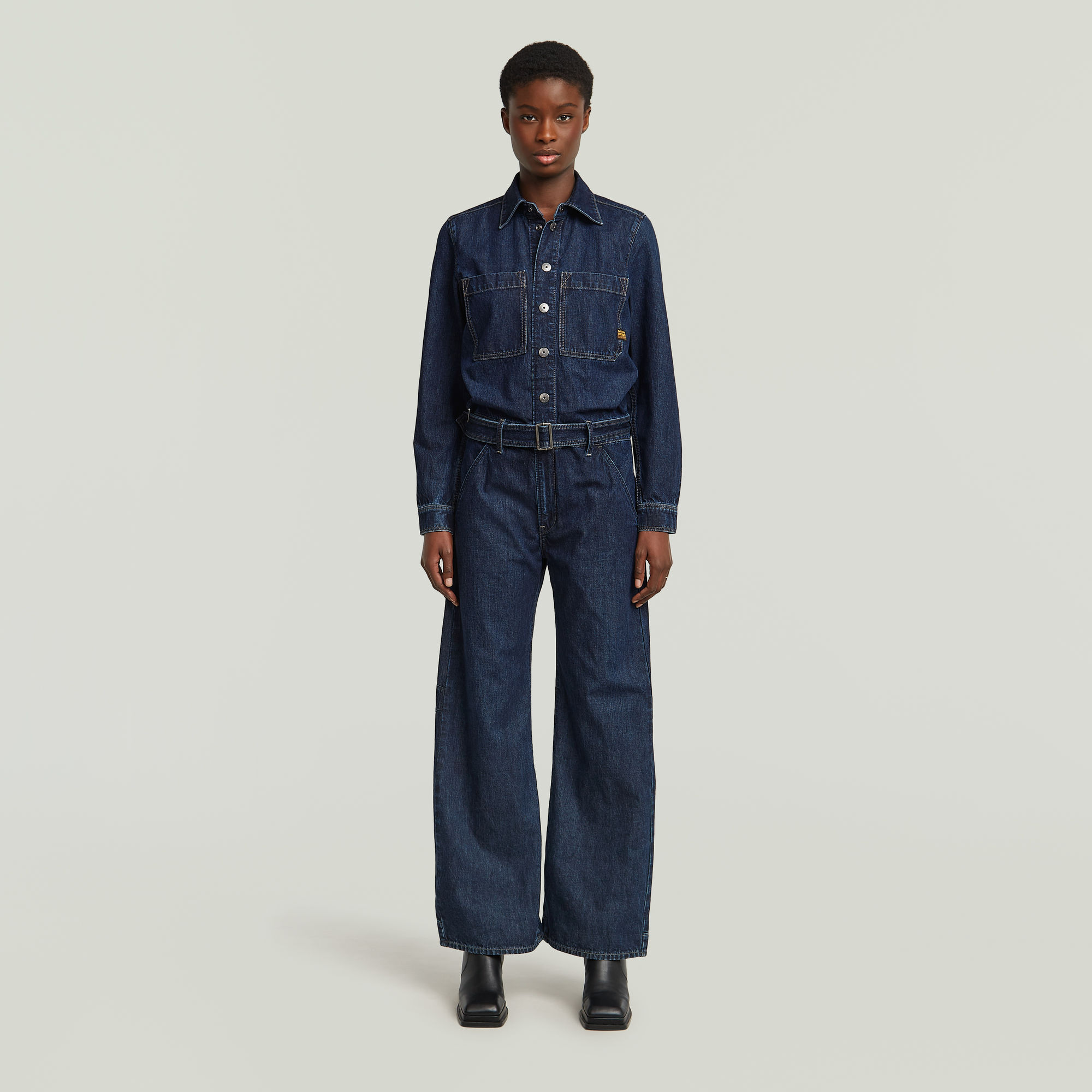 Belted 3D Loose Jumpsuit - Andere - Damen