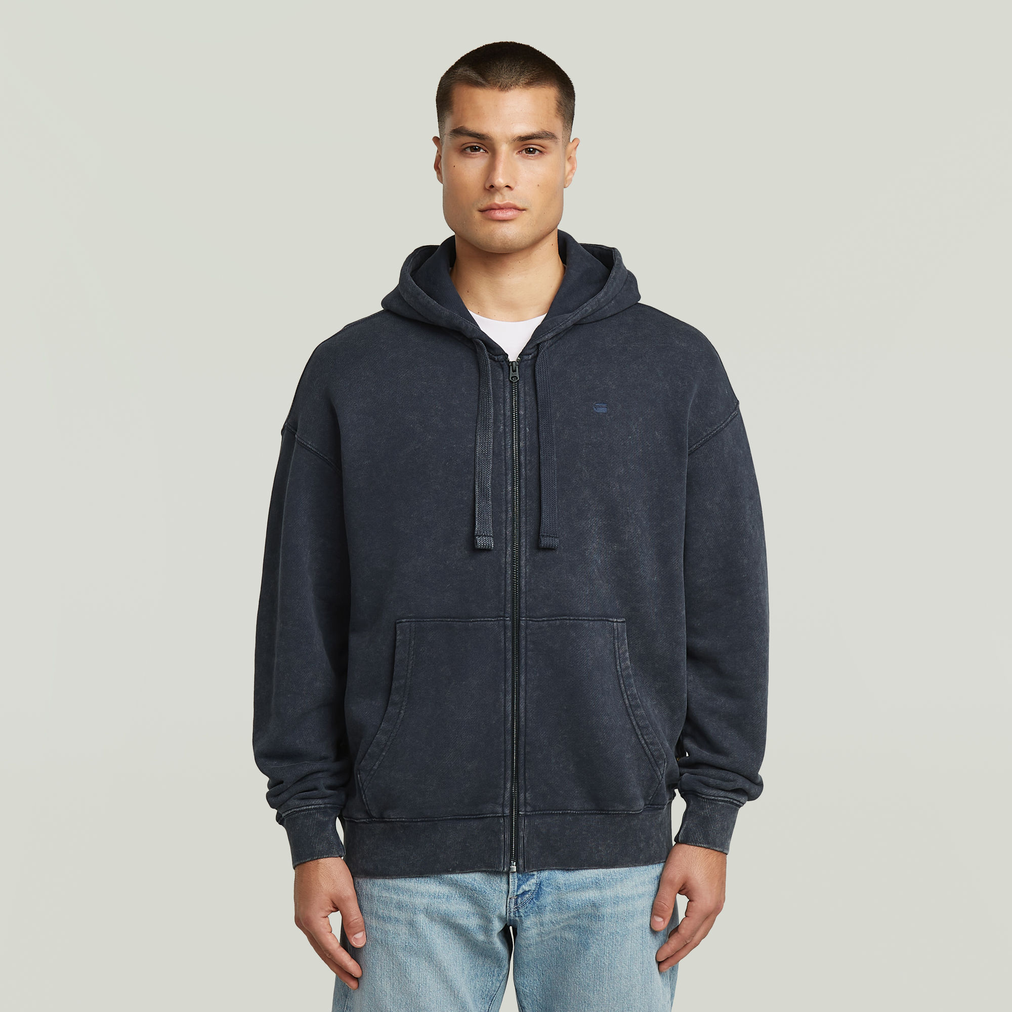 Sweat à capuche Washed Loose Full Zip - s - G-Star RAW - Modalova