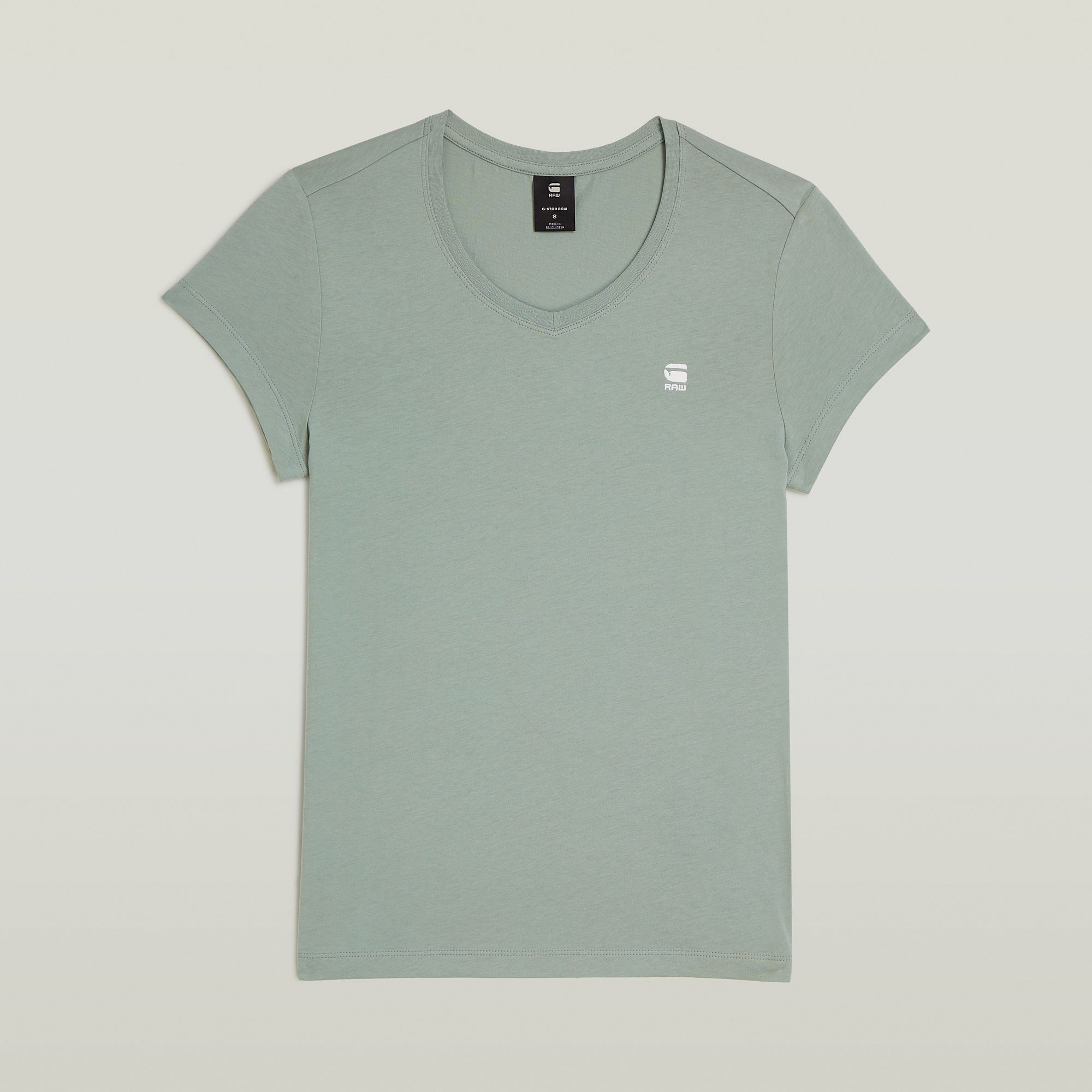G-Star RAW Eyben Slim 2.0 V-Hals Top Lichtblauw Dames