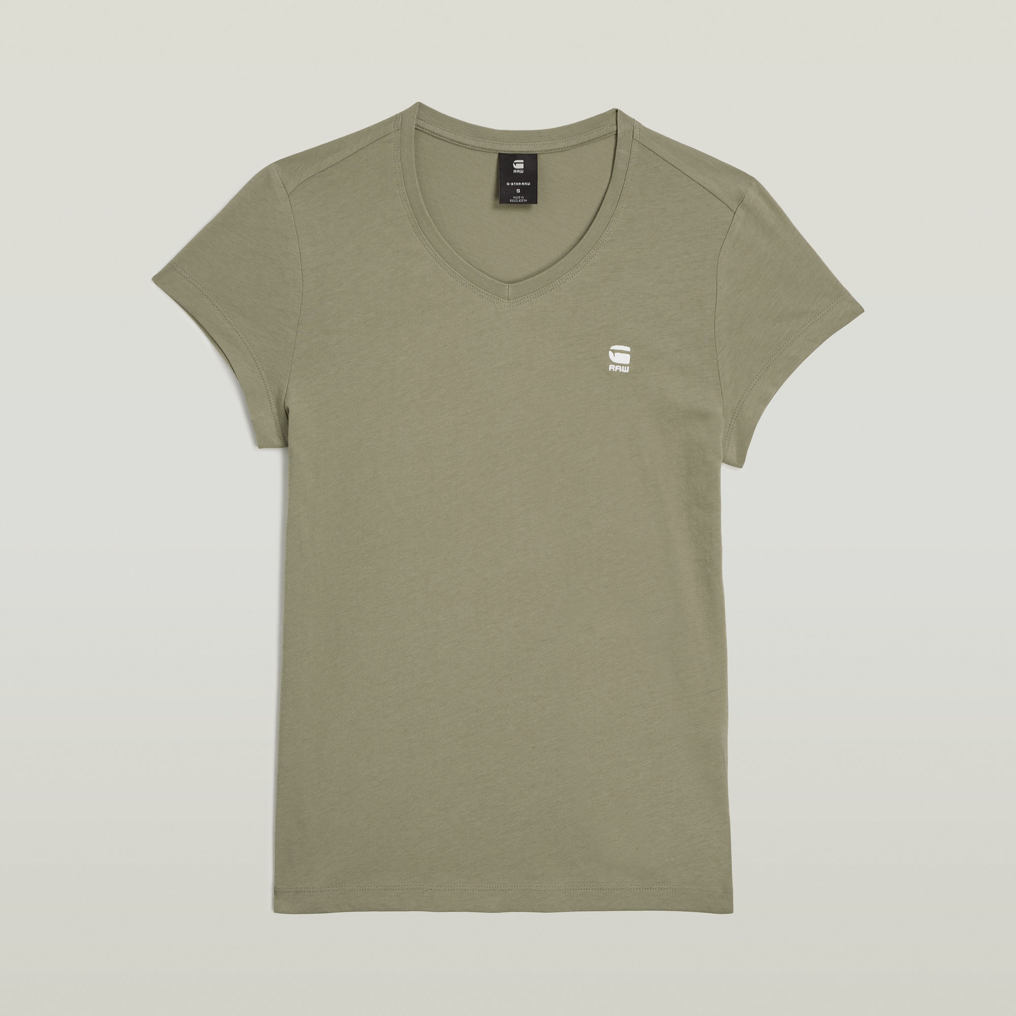 G-Star RAW Eyben Slim V-Hals Top 2.0 Groen Dames