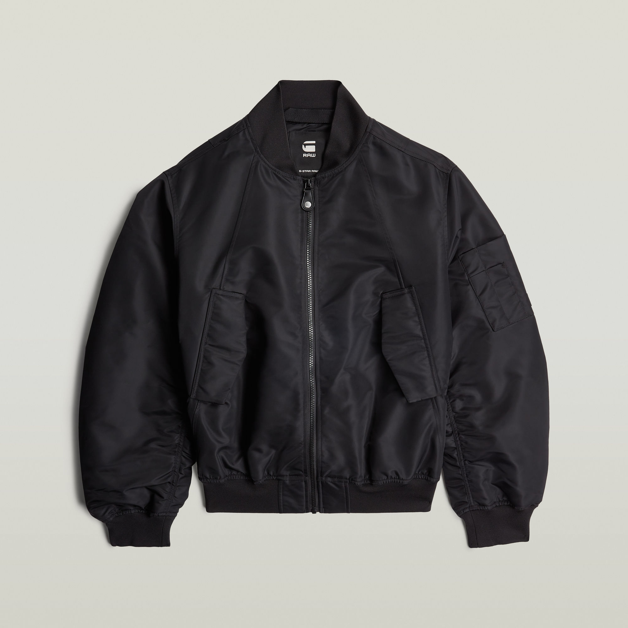 Thumbnail - Bomber Padded Jacke - Schwarz - Damen