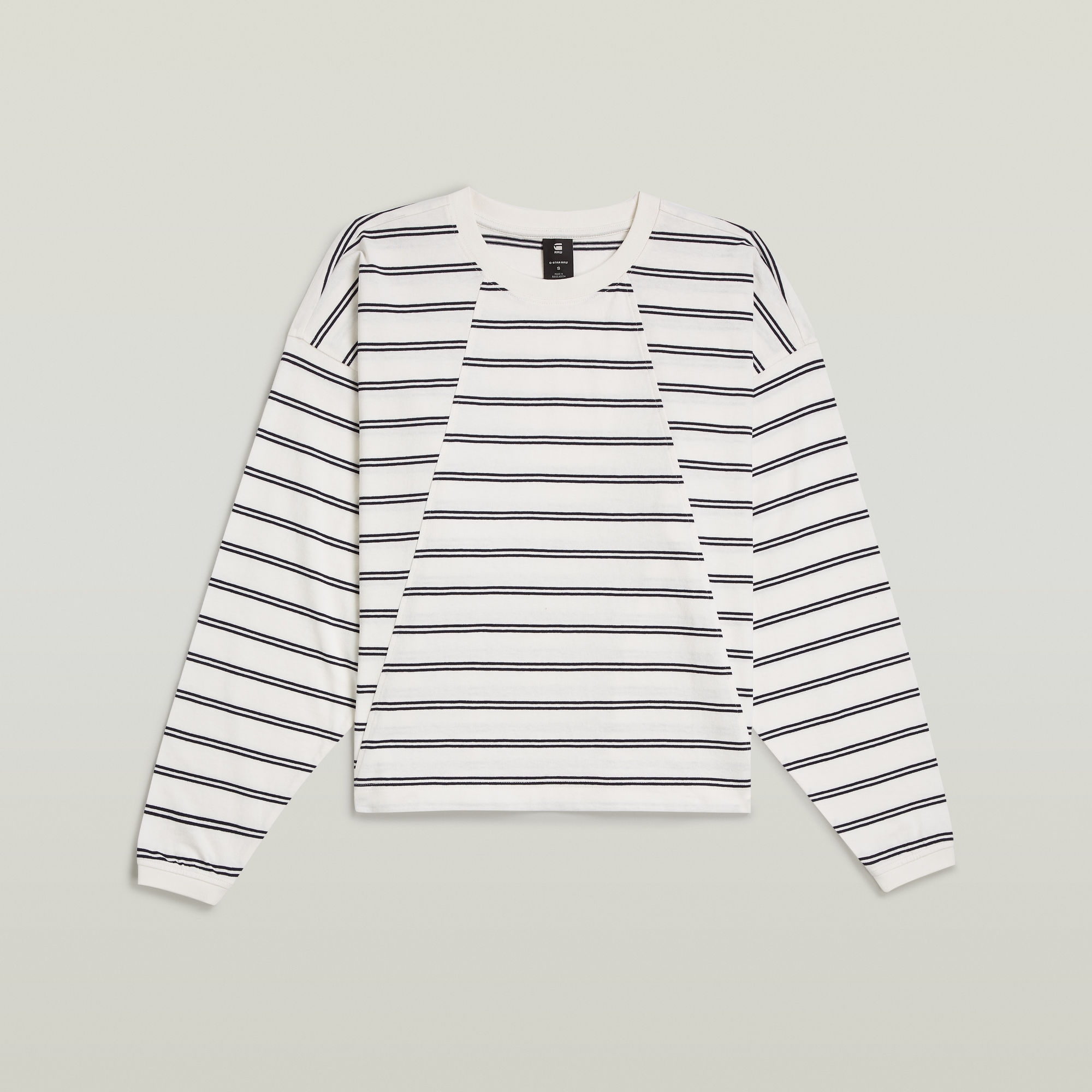 G-Star RAW A-Line Stripe Oversized T-shirt Meerkleurig Dames