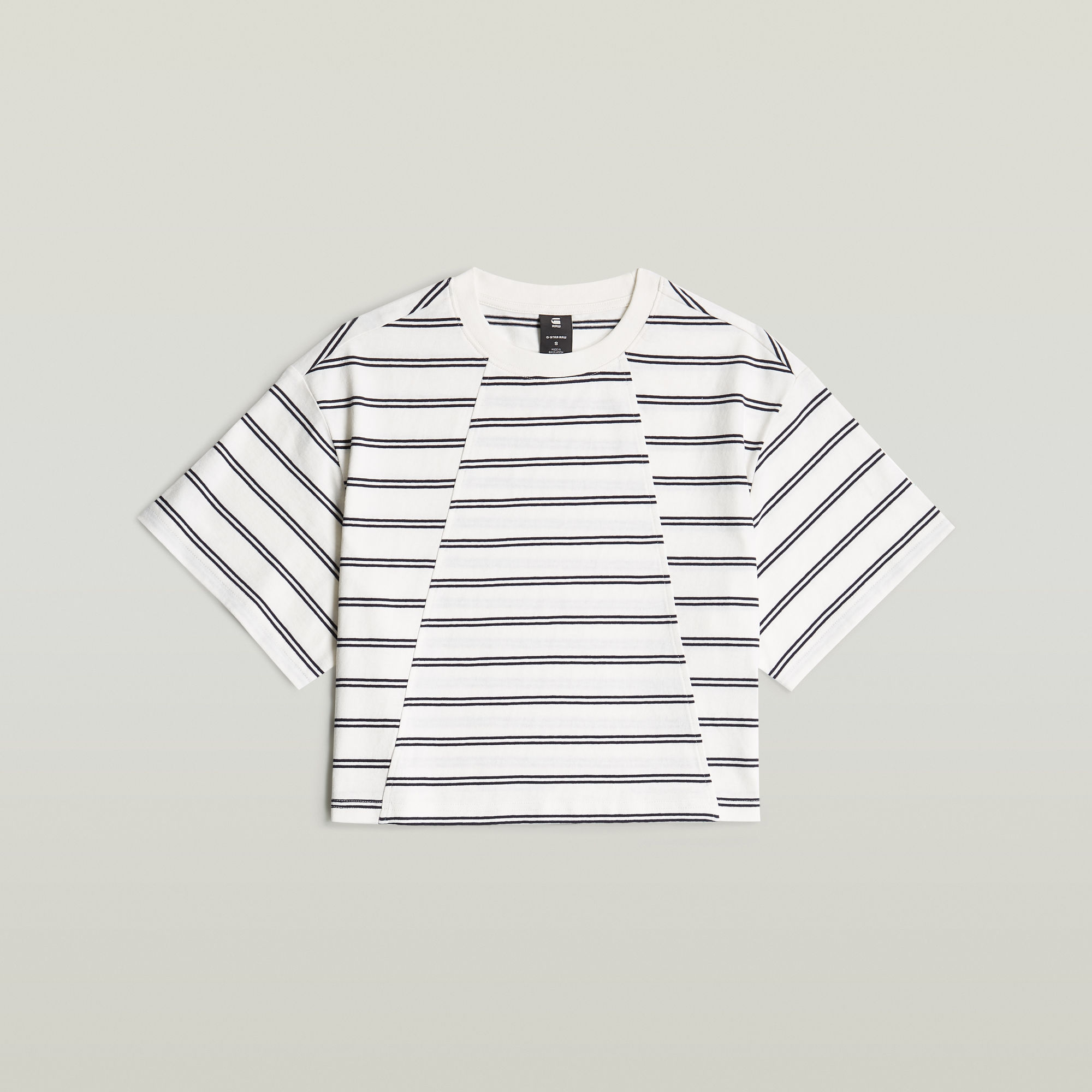 Thumbnail - A-Line Stripe Boxy T-Shirt - Mehrfarbig - Damen