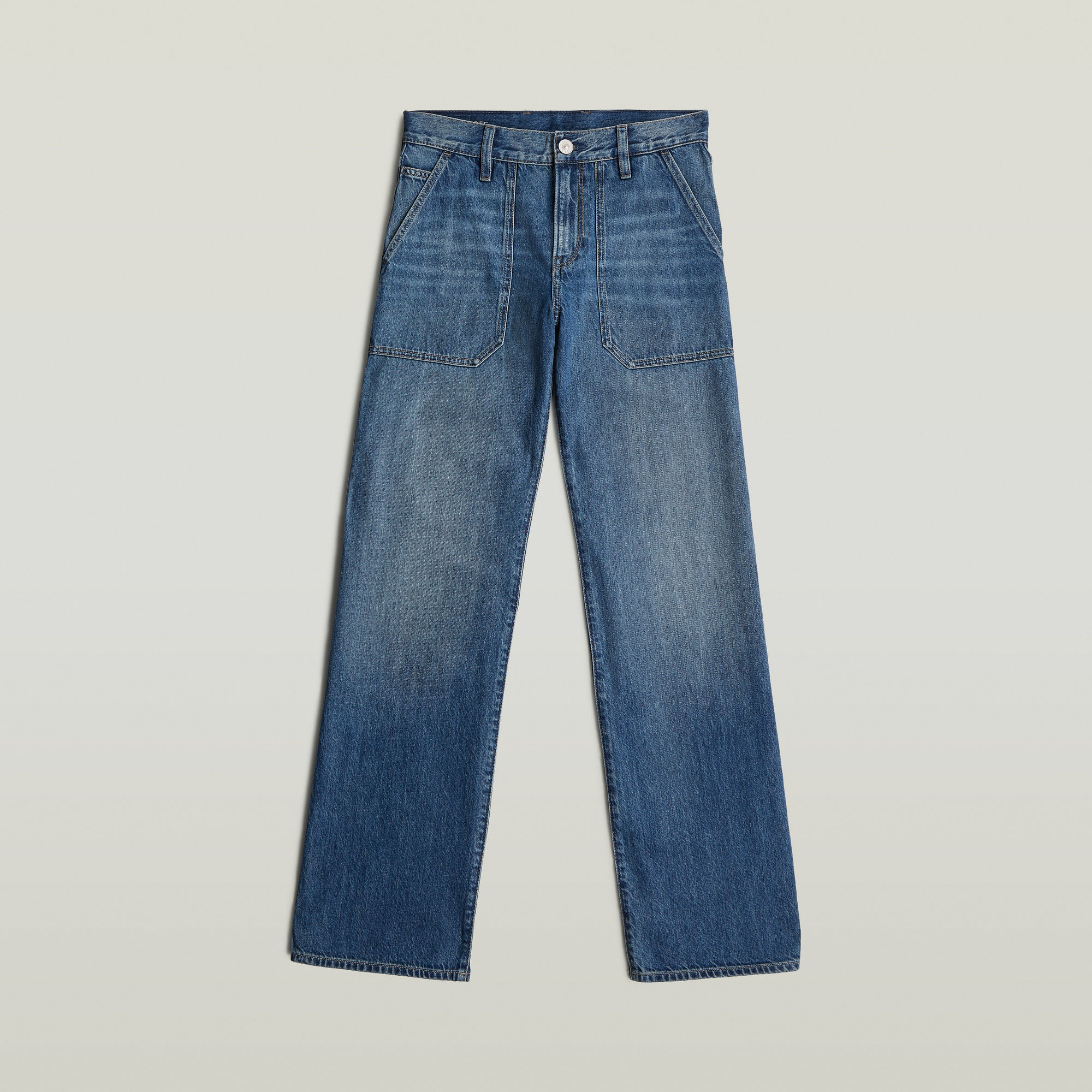 G-Star RAW Judee Carpenter Loose Jeans Midden blauw Dames