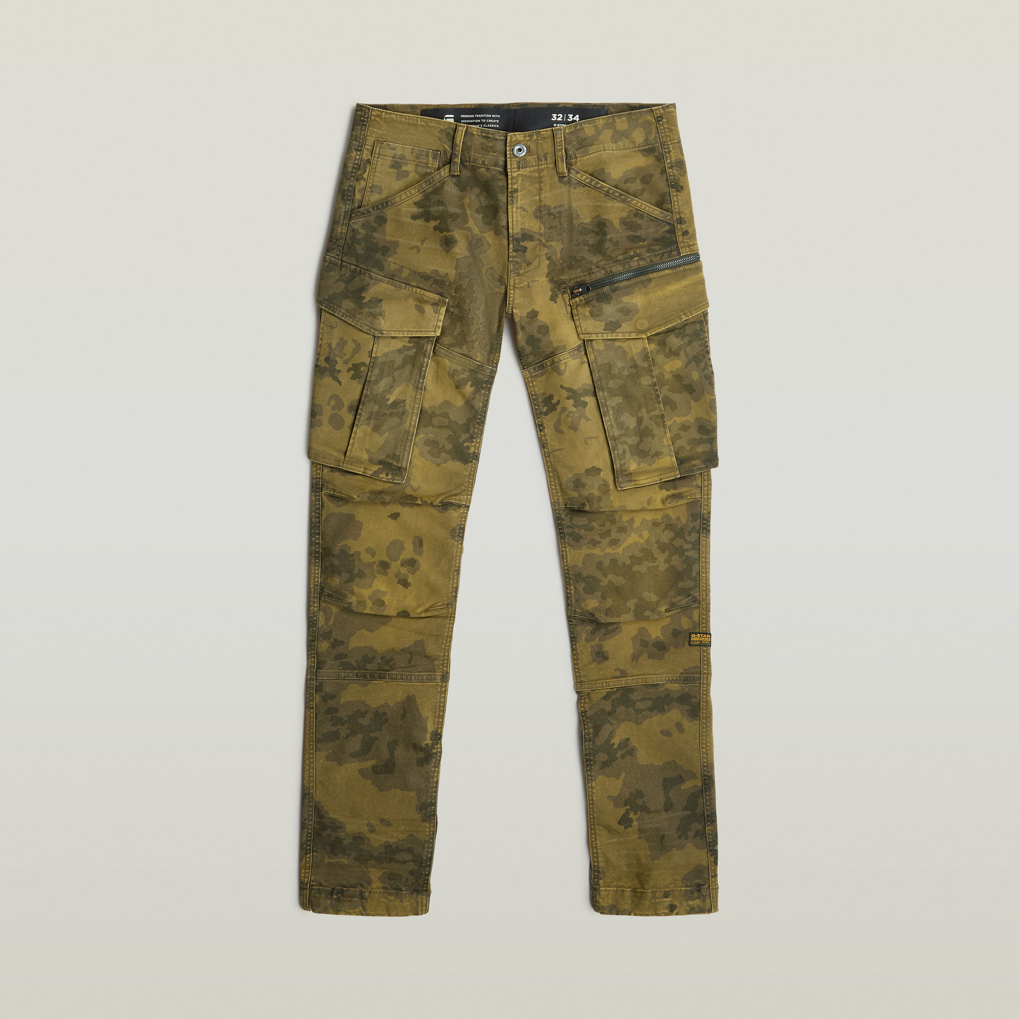 Thumbnail - Rovic Zip 3D Regular Tapered Hose - Mehrfarbig - Herren